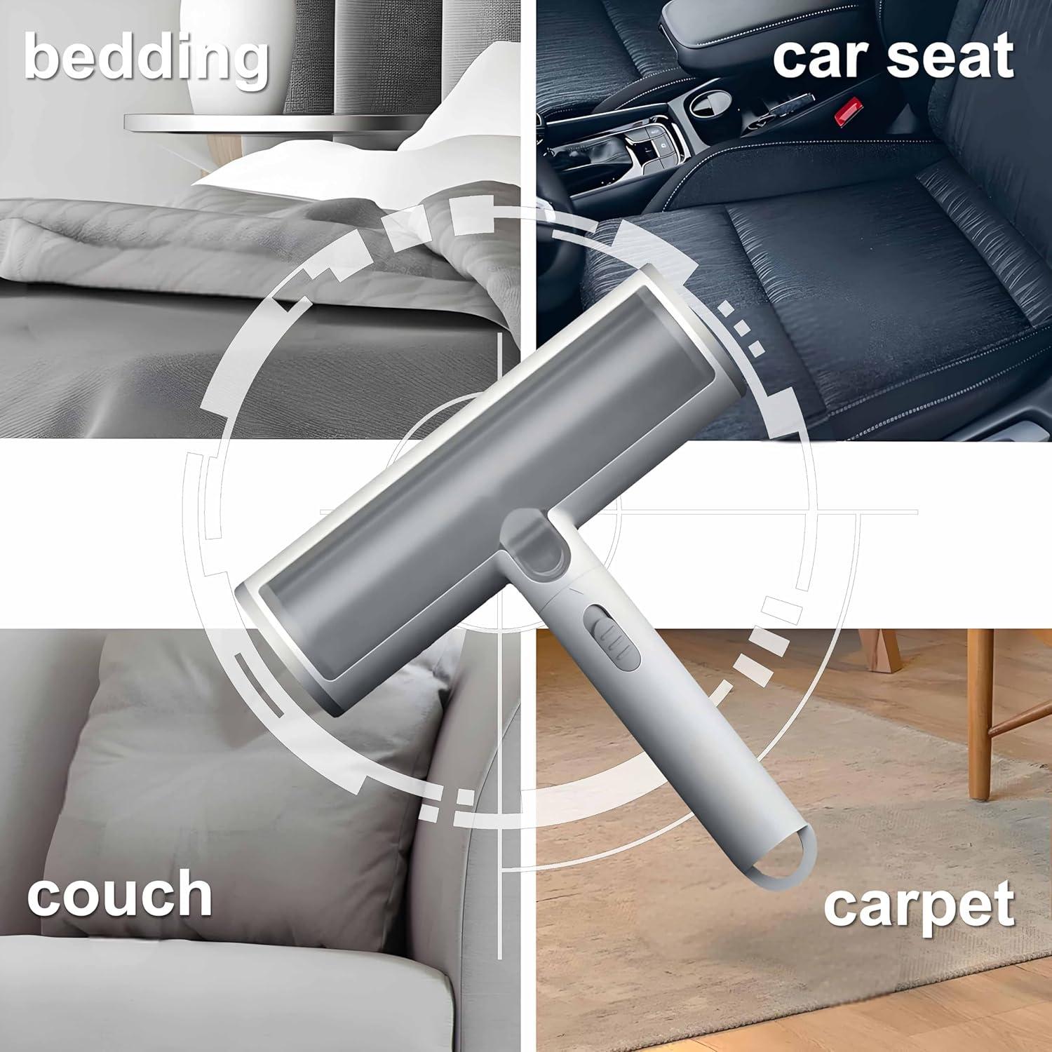 Cat Hair Remover Furniture Especially Couch, Bedding, Dog Hair Remover for Car, Carpet, Multi-surface Pet Fur Removal Tool