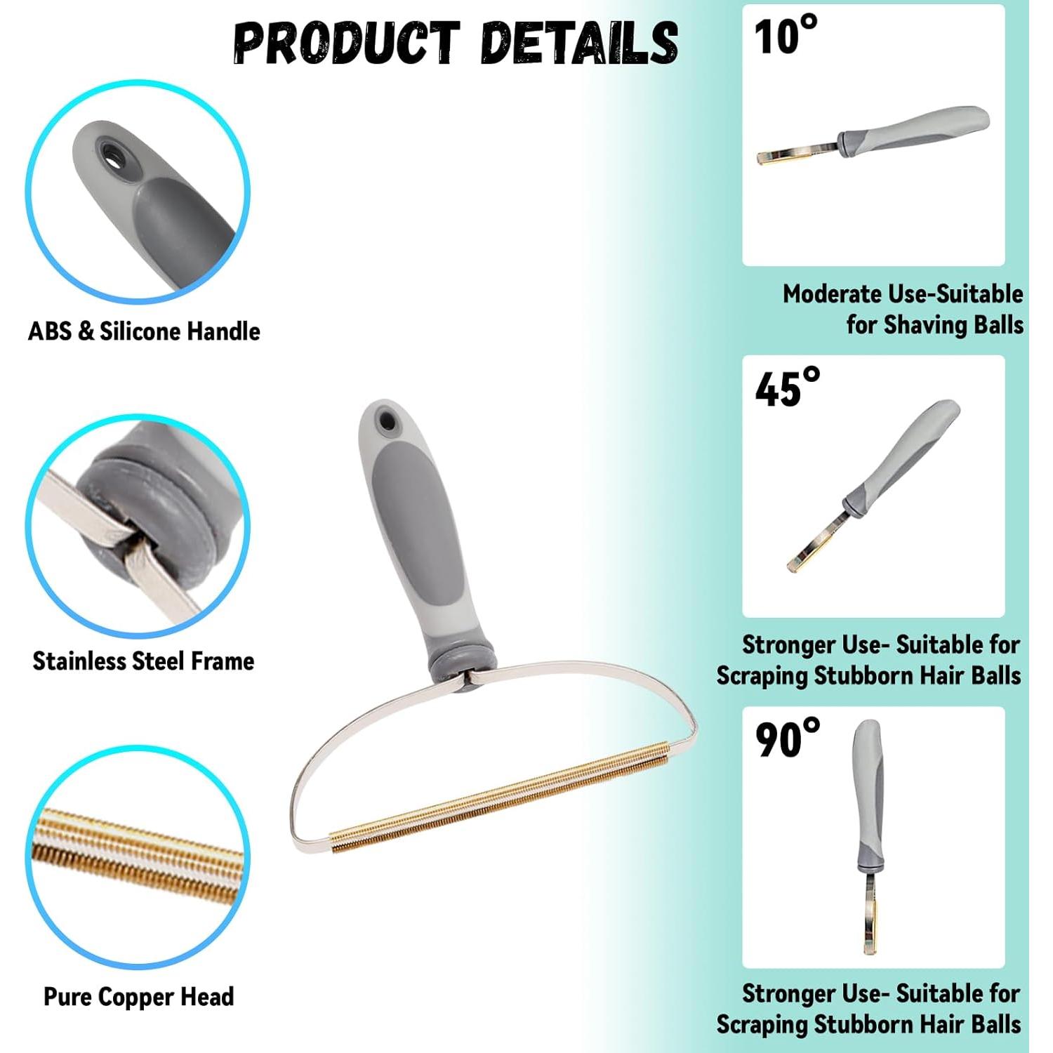 Kit Removedor de Pelo de Mascotas Audoloku - 3 Piezas Azul