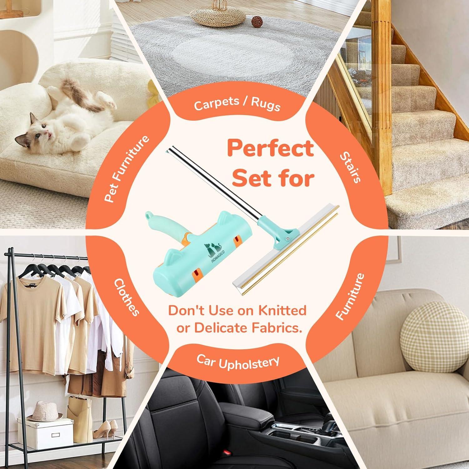 Kit Quitapelos para Mascotas HOMAGICO - 5 Piezas, Reutilizable