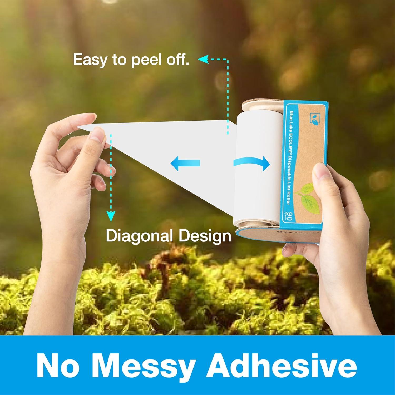 Rodillo Quitapelusas Ecológico Blue Lake ECOLIFE - 360 Hojas