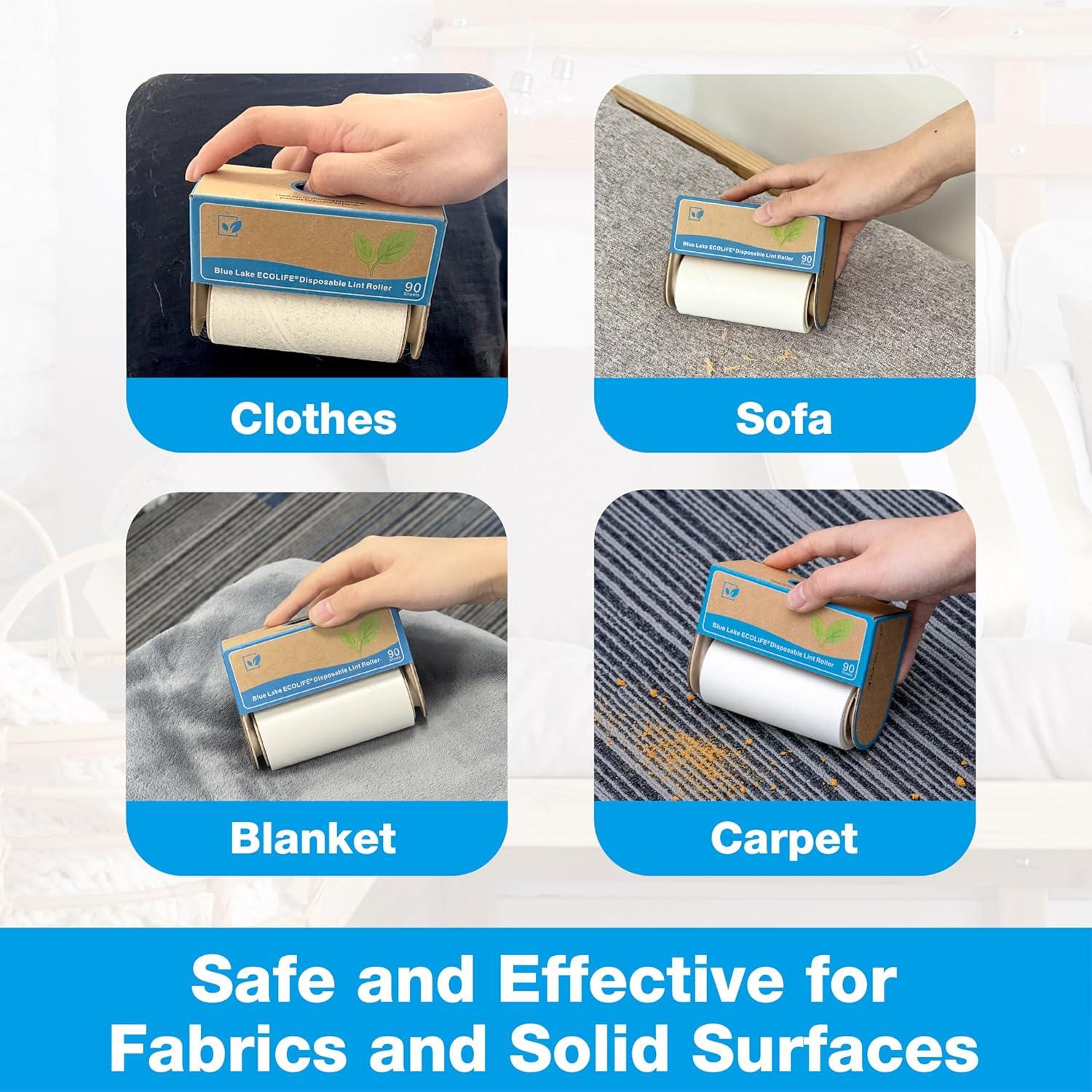 Rodillo Quitapelusas Ecológico Blue Lake ECOLIFE - 360 Hojas