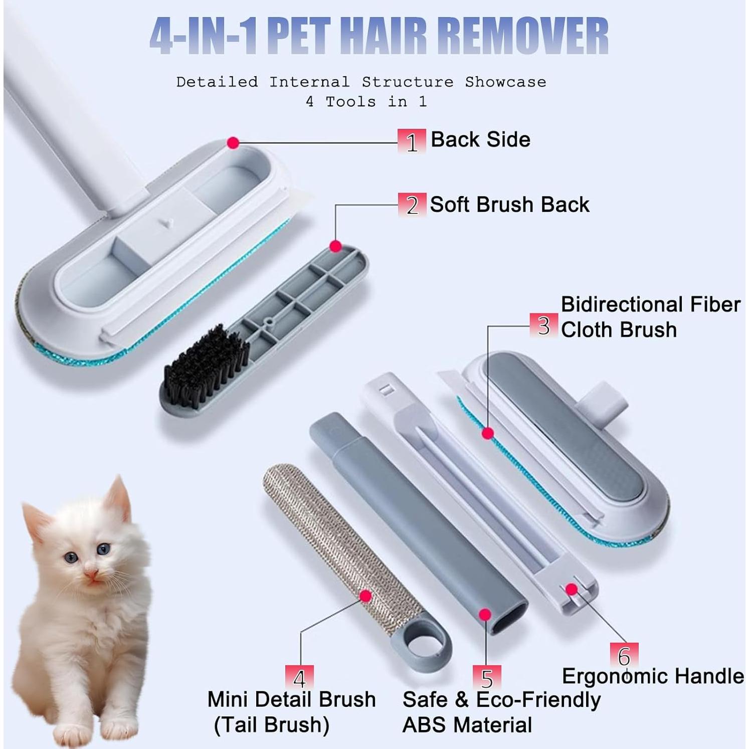 Removedor de Pelo de Gato 4-en-1 Wan Hun, 44.96 cm