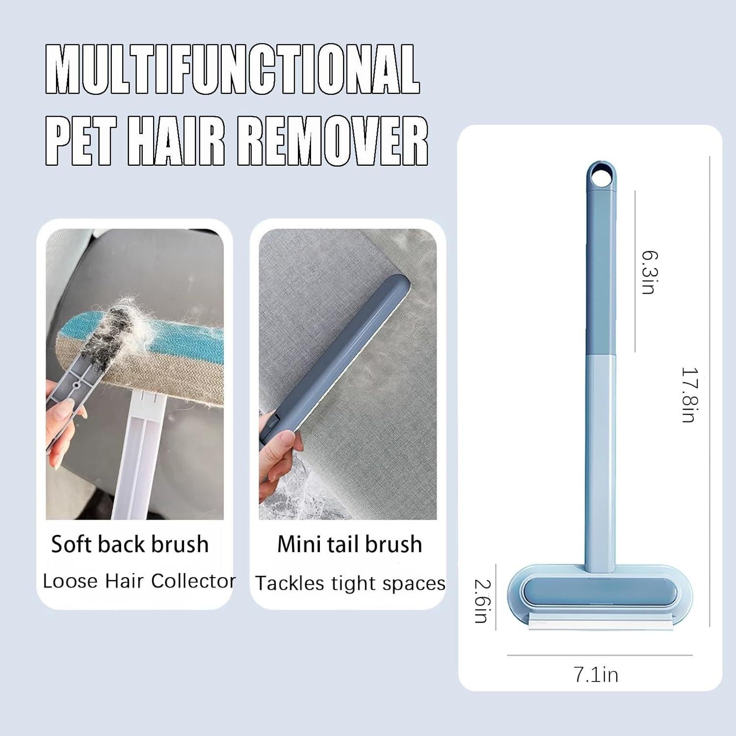 Removedor de Pelo de Gato 4-en-1 Wan Hun, 44.96 cm