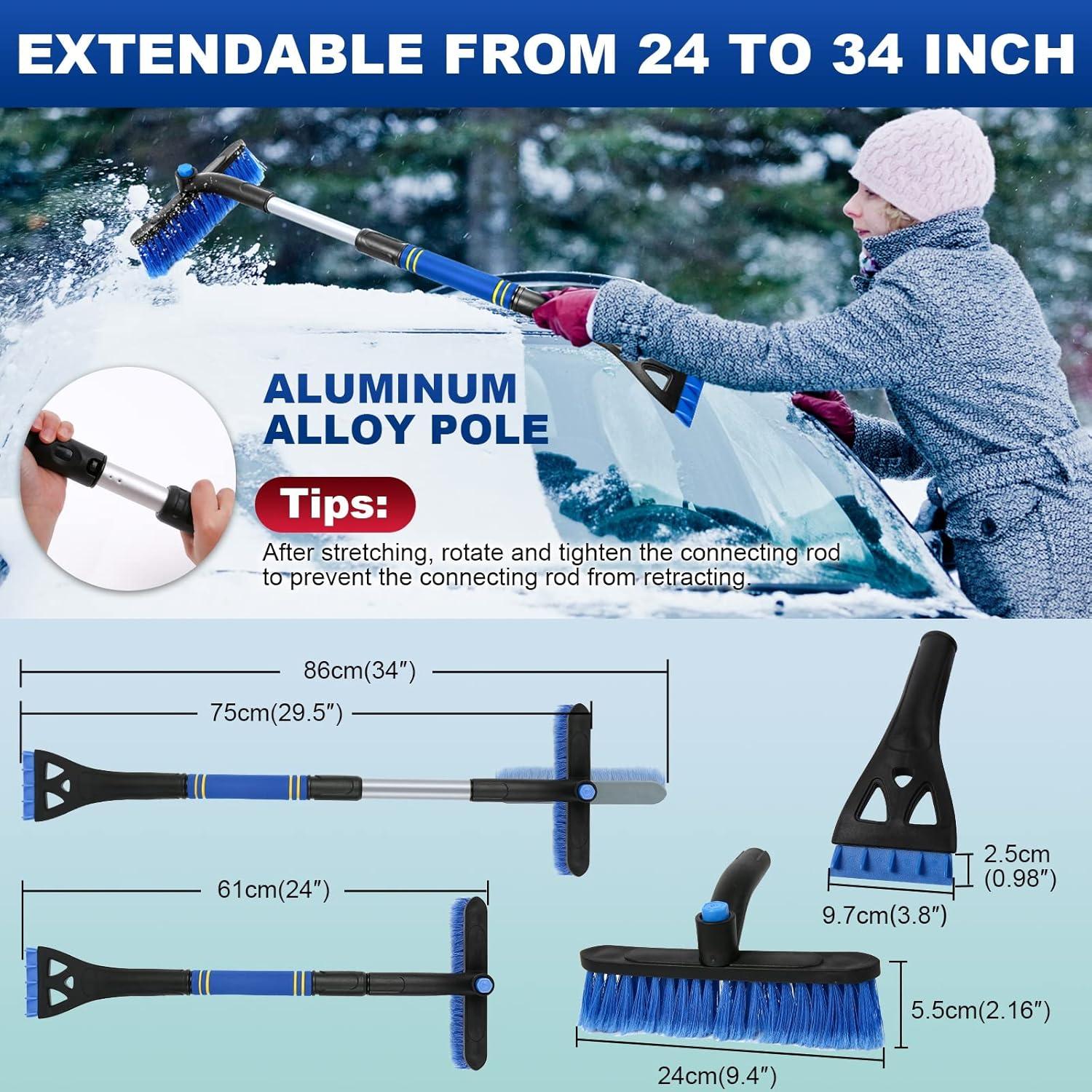 Raspador de Hielo y Cepillo de Nieve BFONS 86 cm Azul