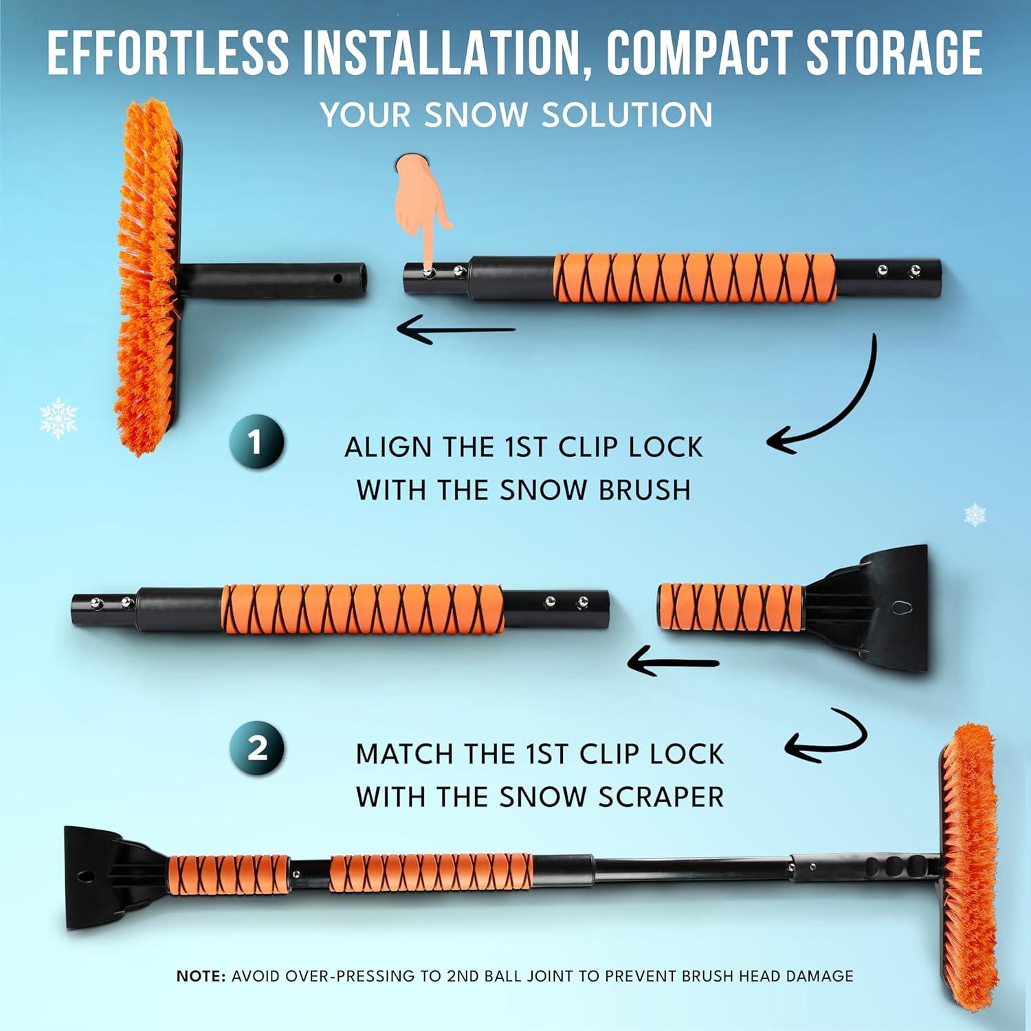 Cepillo de Nieve Extensible EcoNour 113.5 cm para SUV