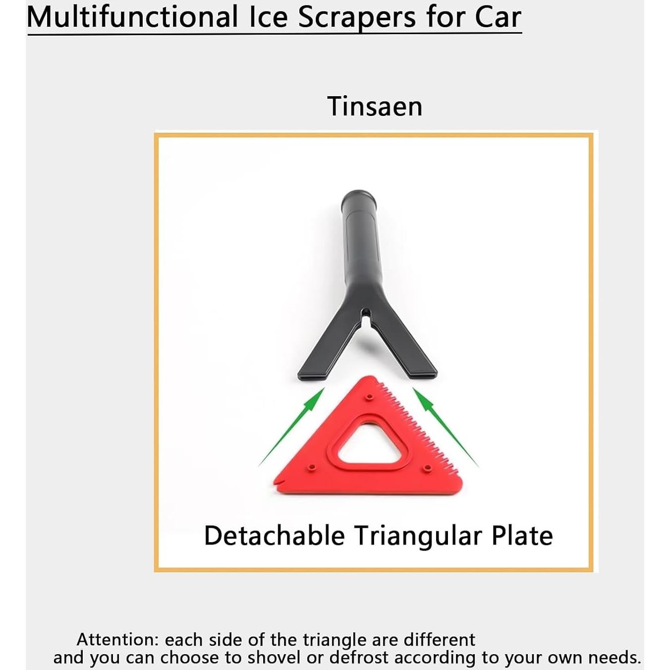 Raspador de Hielo Tinsaen 28.6 cm Multifuncional para Autos