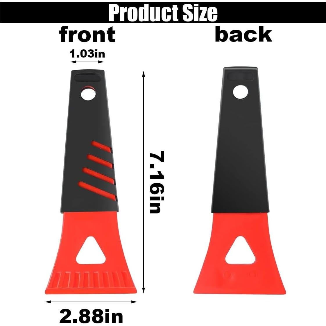 Raspador de Hielo para Coche GLSOWEE 12PCS 18.18x7.32cm