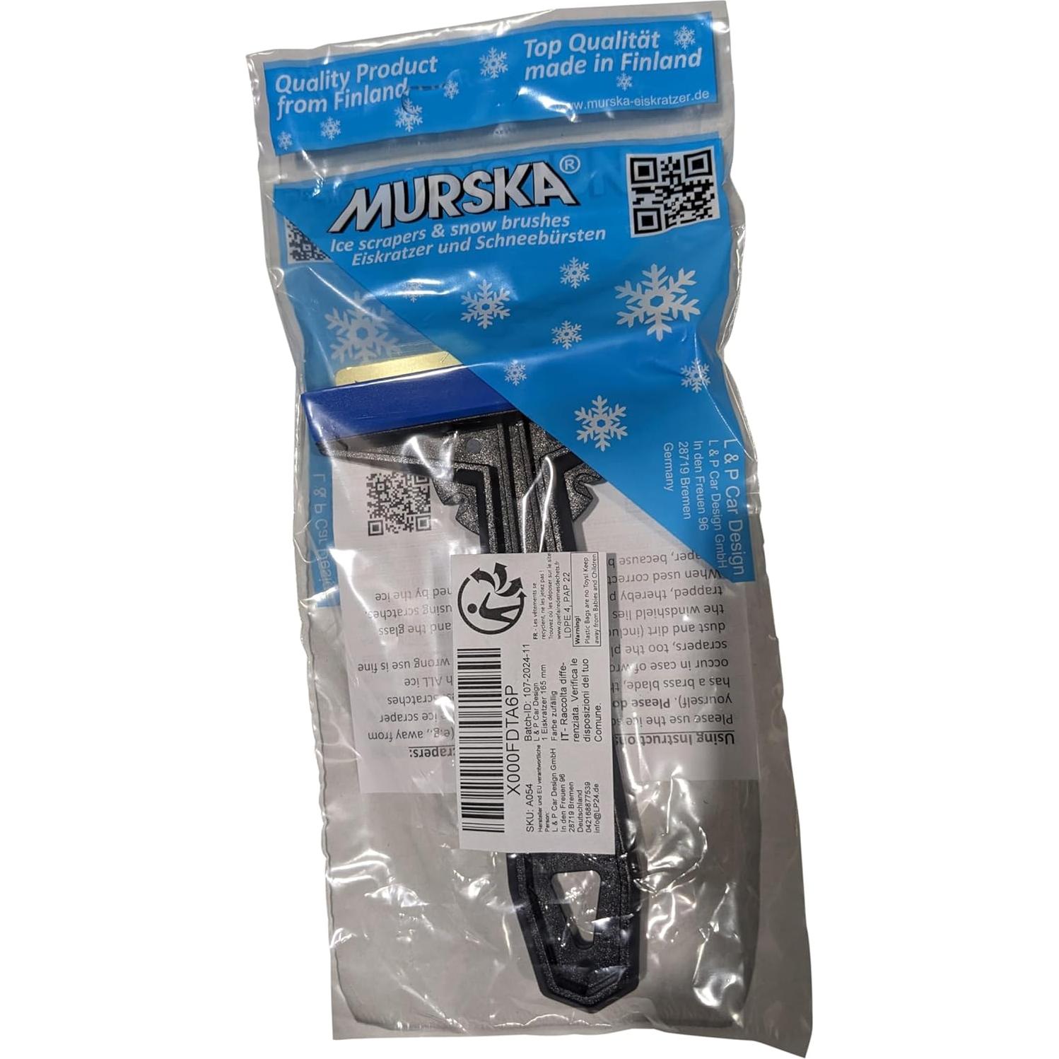 Raspador de Hielo Murska con Cuchilla de Latón 165mm