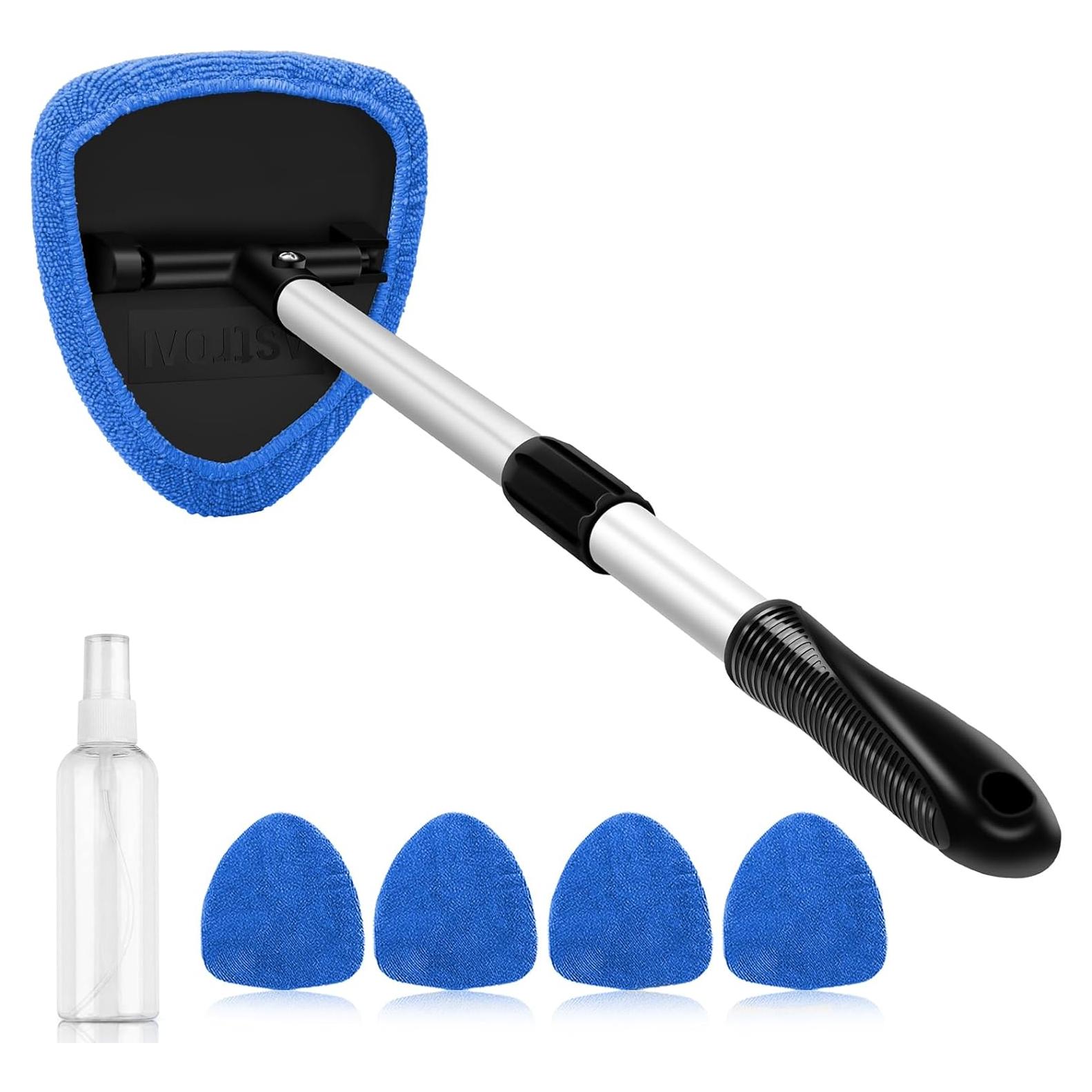 Limpiador de Parabrisas AstroAI con Mango Extensible y 4 Paños
