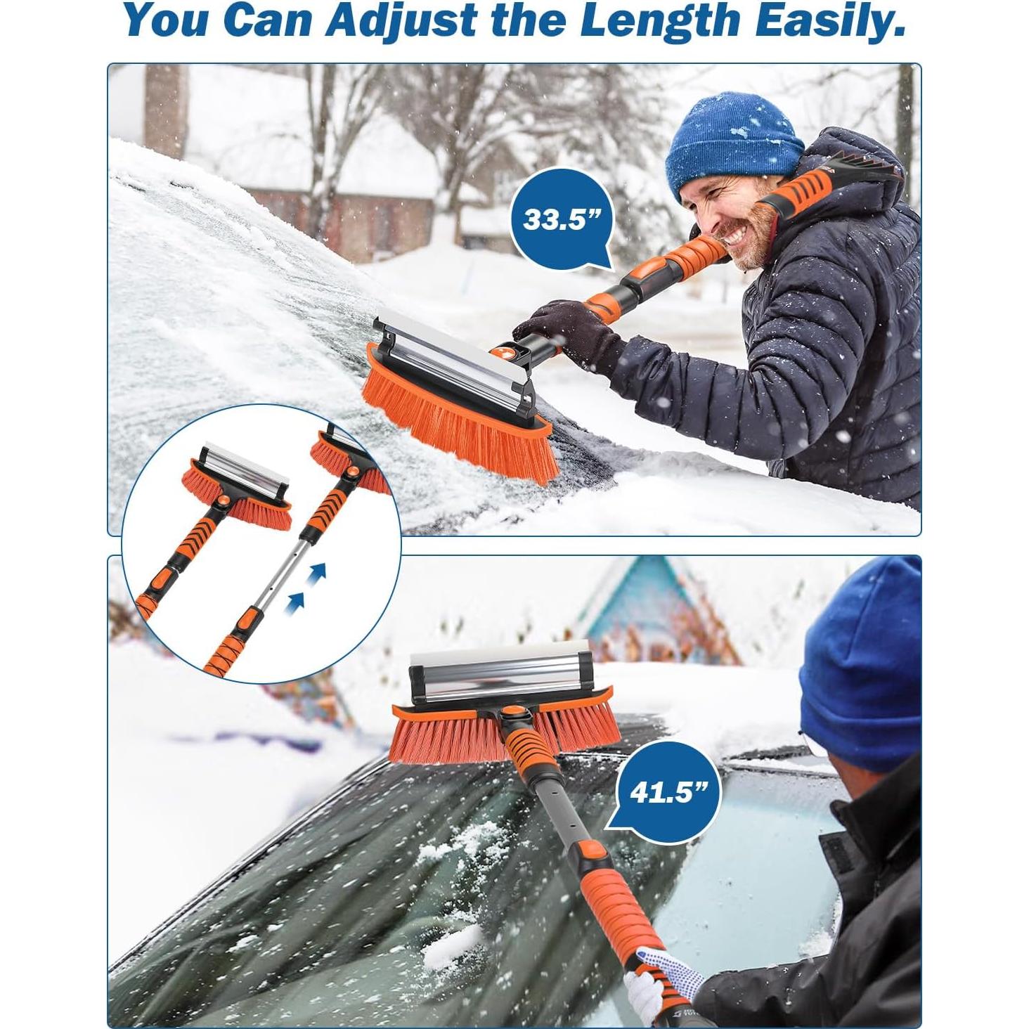 Cepillo de Nieve Extensible JOYTUTUS 105.41cm Naranja