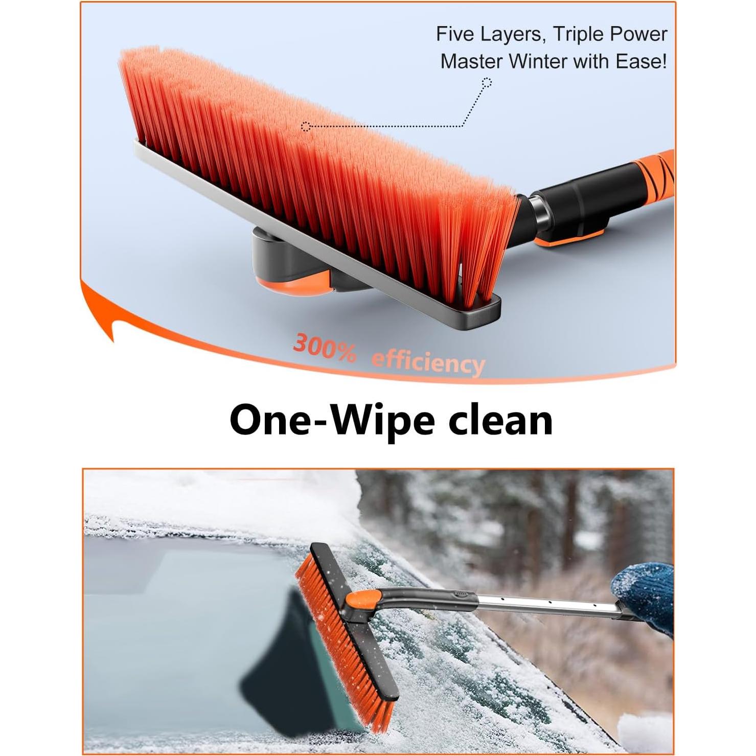 Raspador de Hielo y Nieve Doogoocoo A-GXQ-M Extensible 68-107 cm