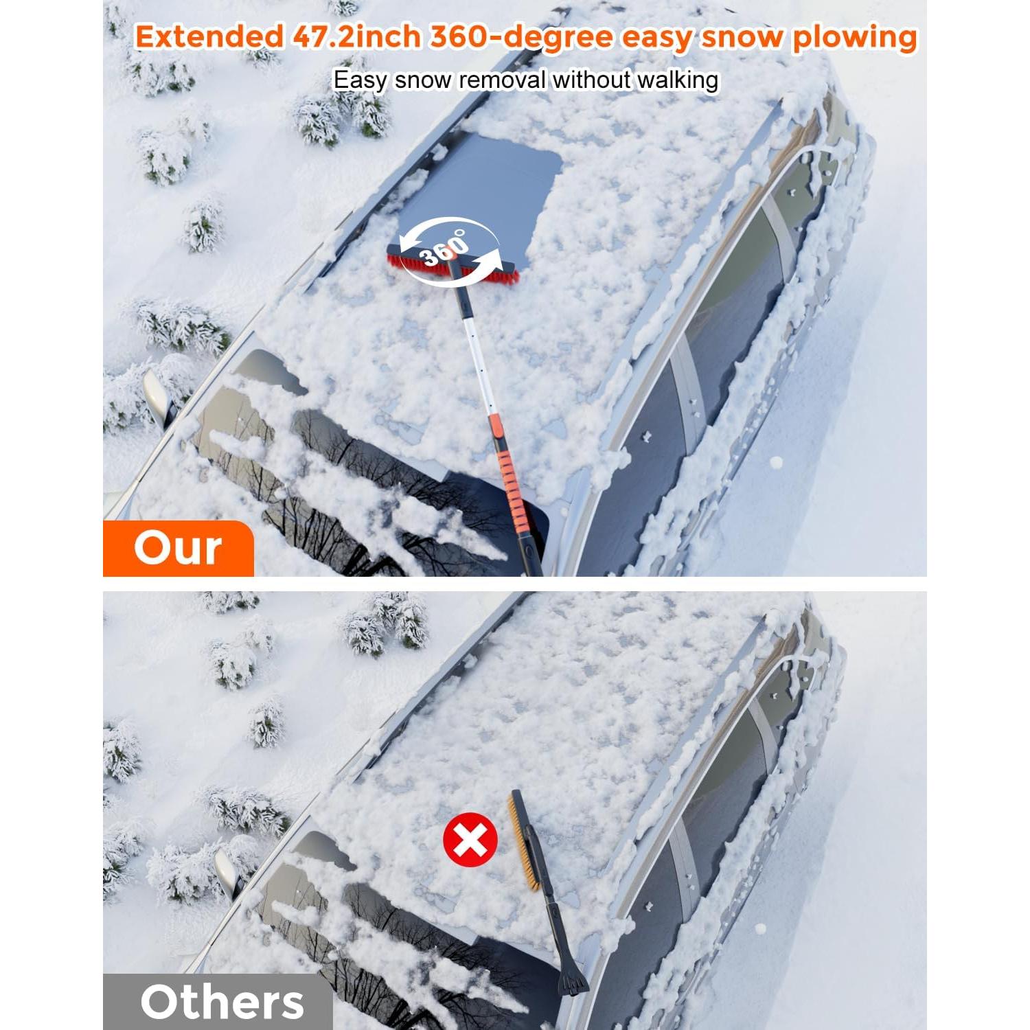 Raspador de Hielo y Nieve Doogoocoo A-GXQ-M Extensible 68-107 cm