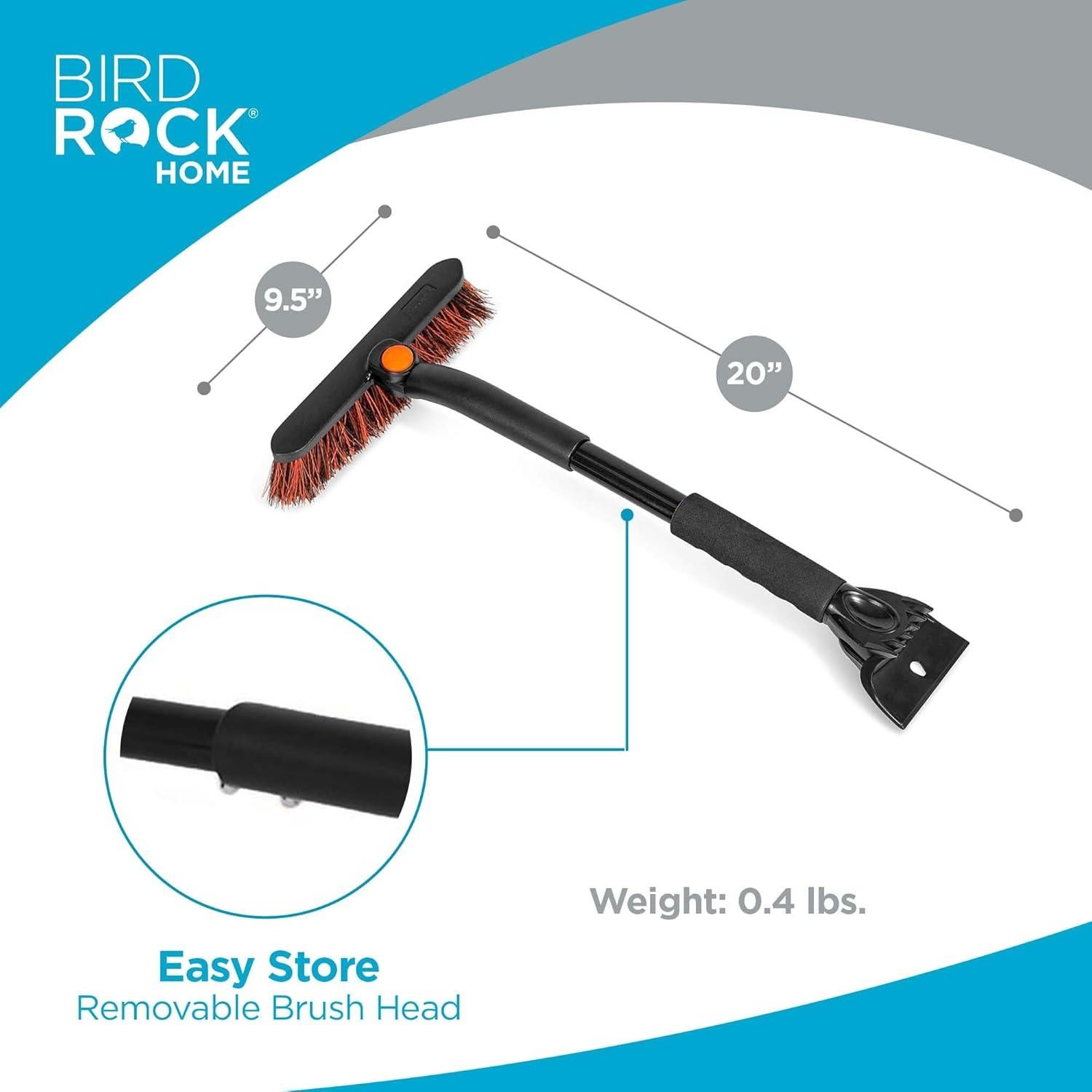 Cepillo de Nieve BIRDROCK HOME 50.8 cm con Raspador Ergonómico