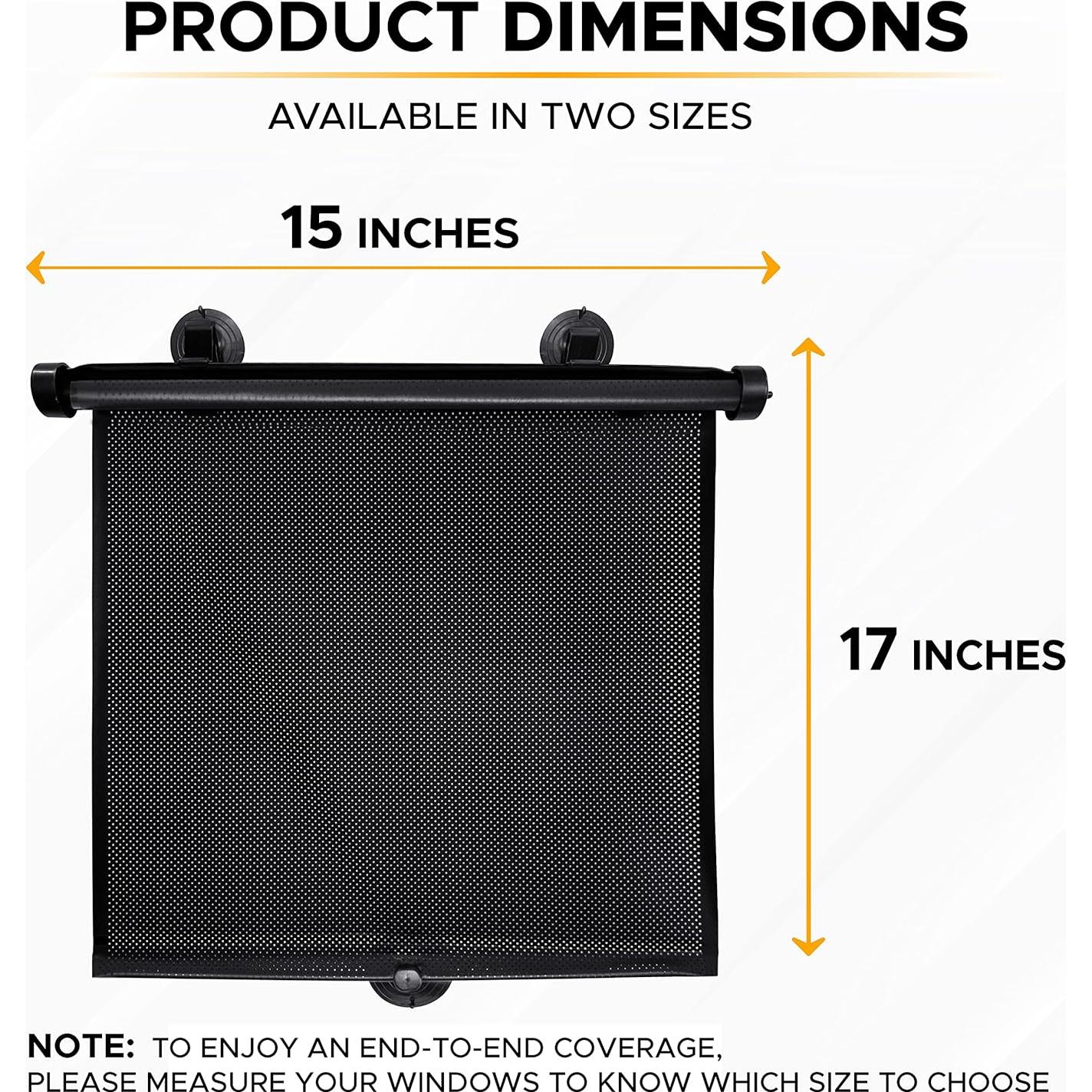 EcoNour Protector Solar Auto Retráctil 2 Paquete 38x43cm