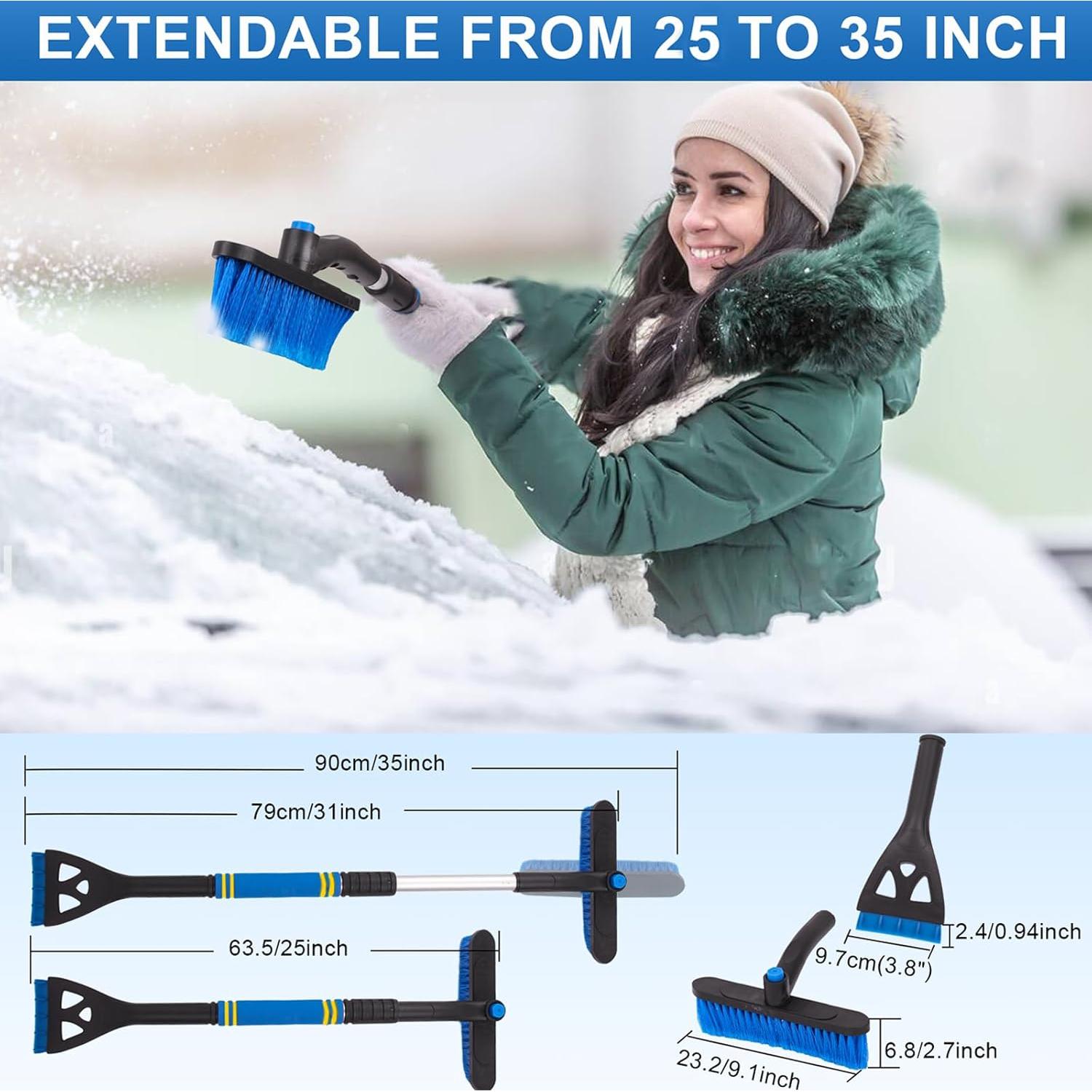 Raspador de Hielo y Cepillo de Nieve CYDZSW Extensible 88.9 cm