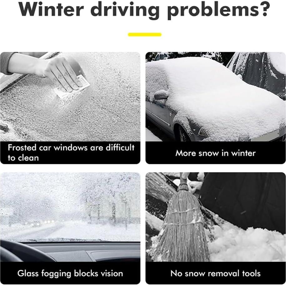 Raspador de Hielo 2 en 1 XTryfun con Limpiaparabrisas 360°