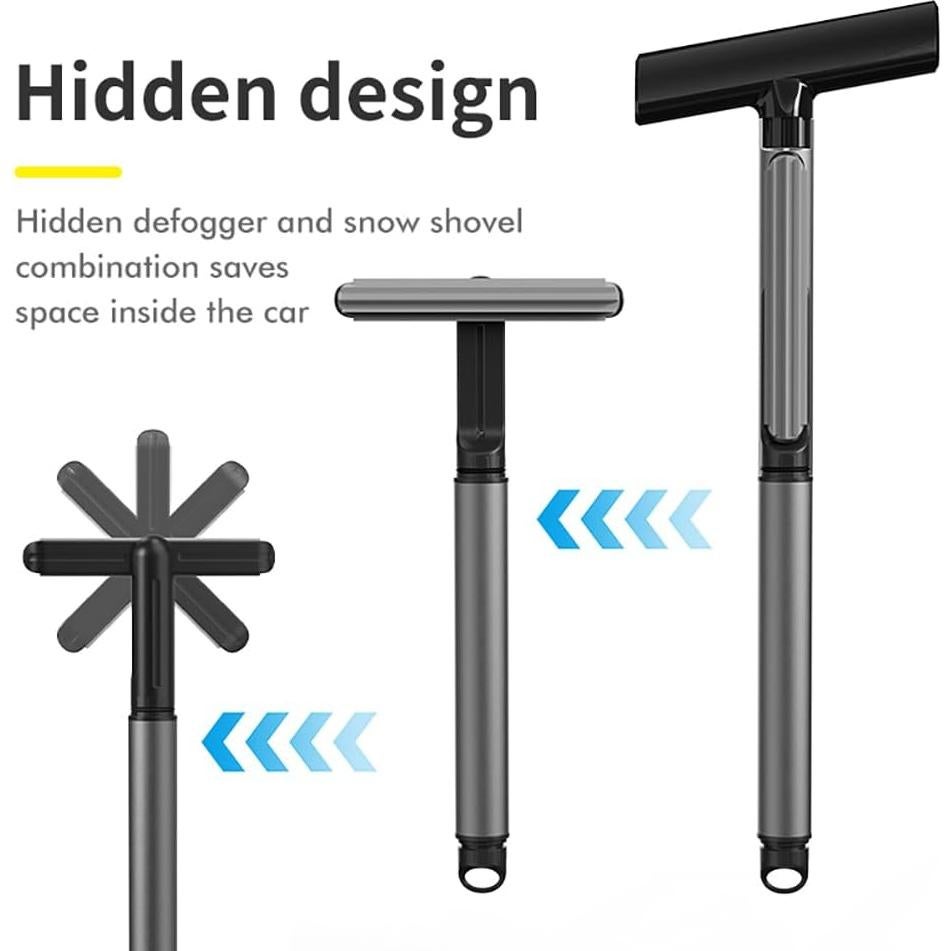 Raspador de Hielo 2 en 1 XTryfun con Limpiaparabrisas 360°