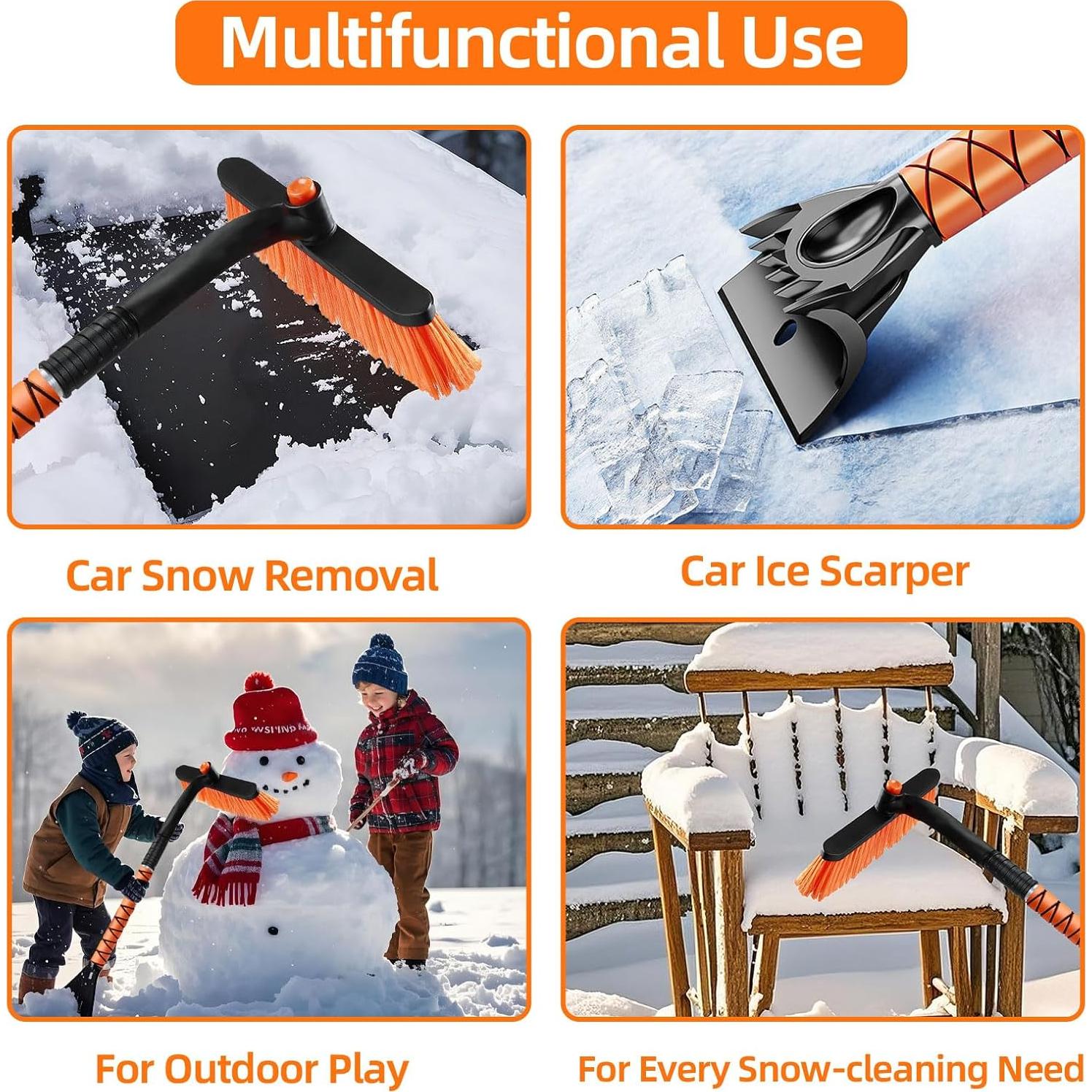 Cepillo de Nieve y Raspador de Hielo SyFednn 29 cm 3 en 1