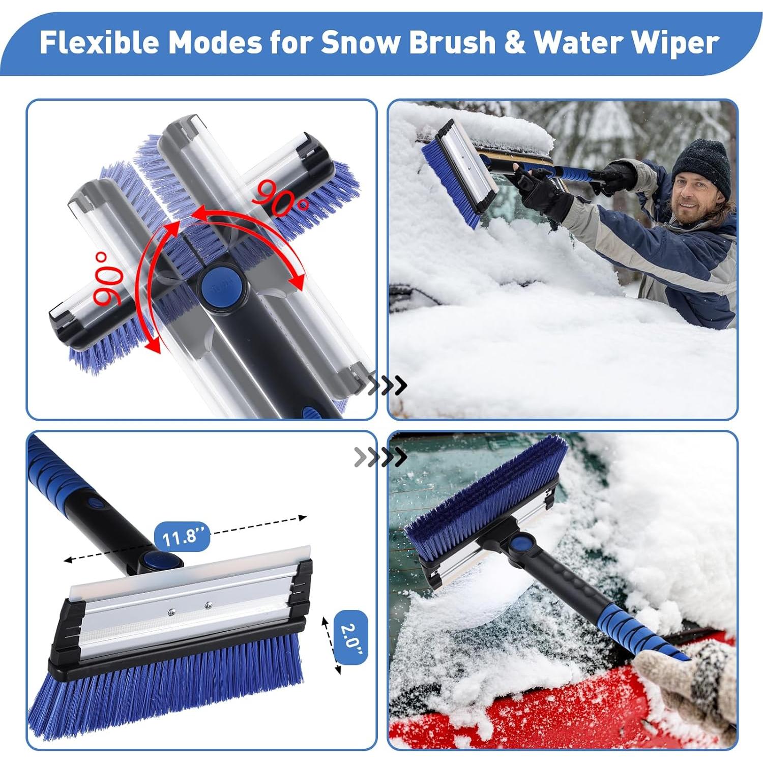 Cepillo de Nieve 3 en 1 Yeitsnow con Raspador de Hielo 121.92 cm