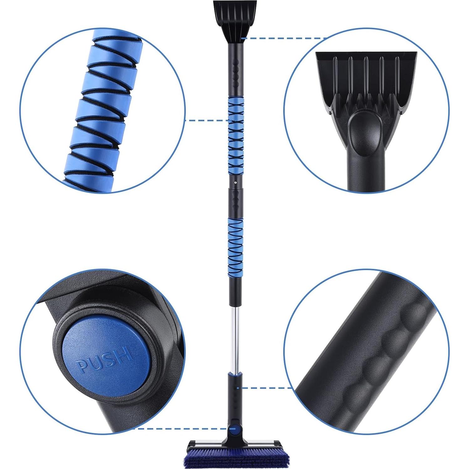 Cepillo de Nieve 3 en 1 Yeitsnow con Raspador de Hielo 121.92 cm