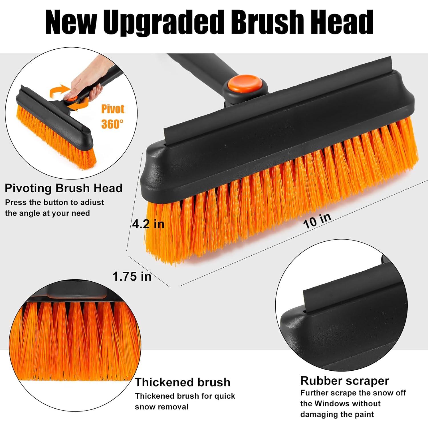 Raspador de Hielo HAOYOO 99 cm con Cepillo de Nieve 360°