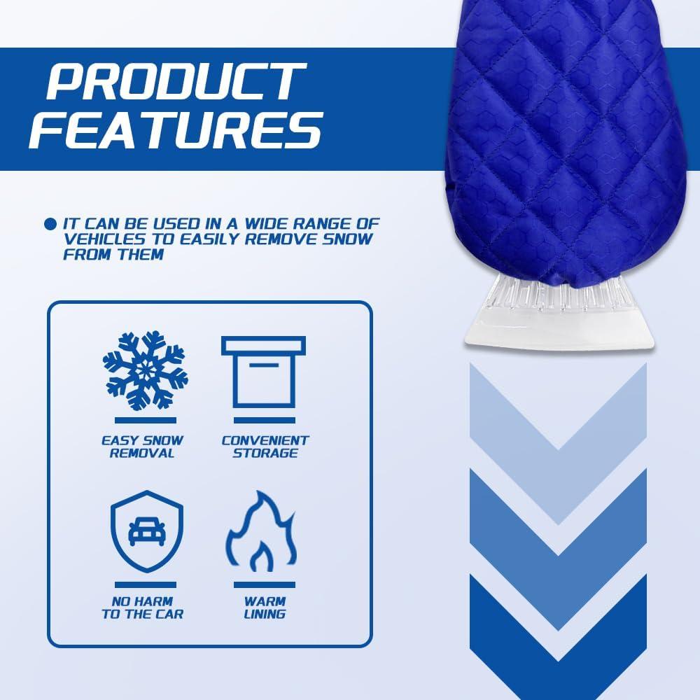 Raspador de Hielo con Guante Kutyun - Impermeable y Cálido