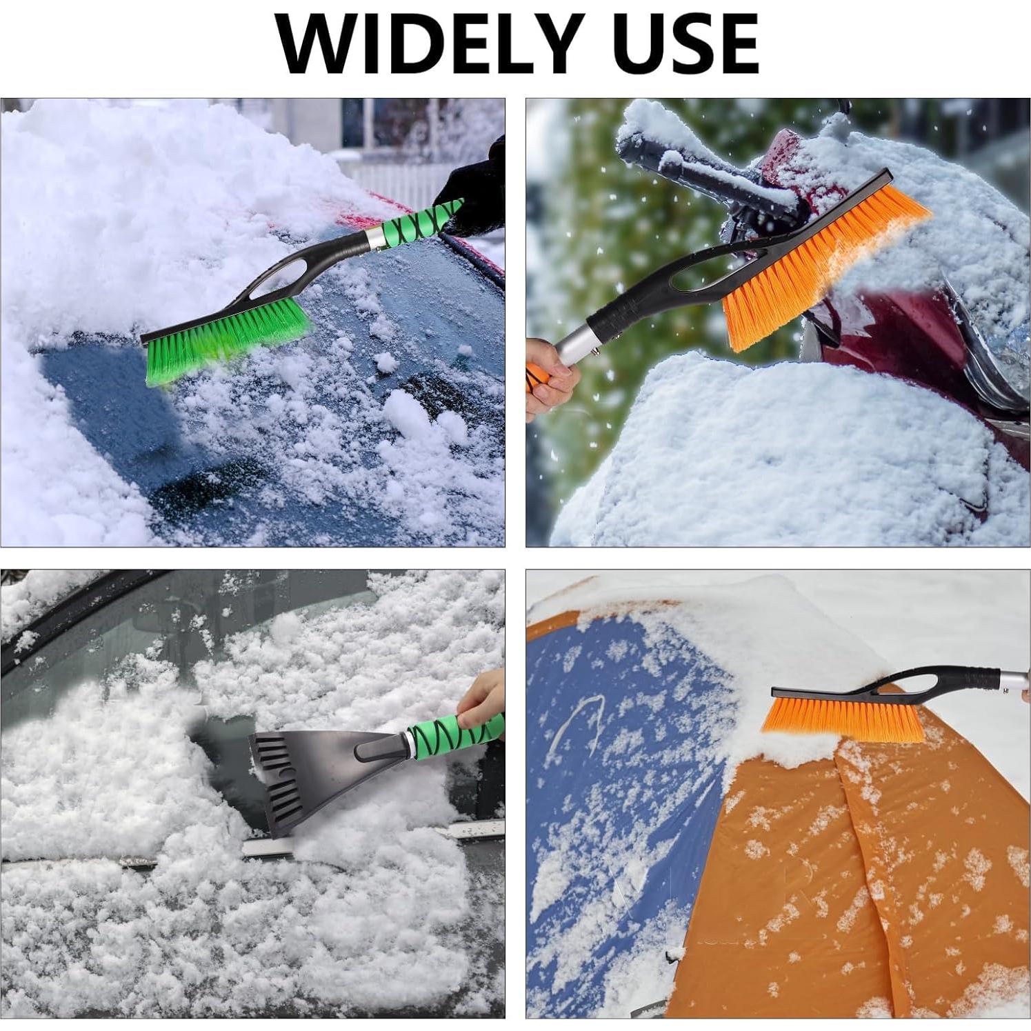 Paquete de 2 Cepillos de Nieve y Raspadores de Hielo aolopw 68.58 cm