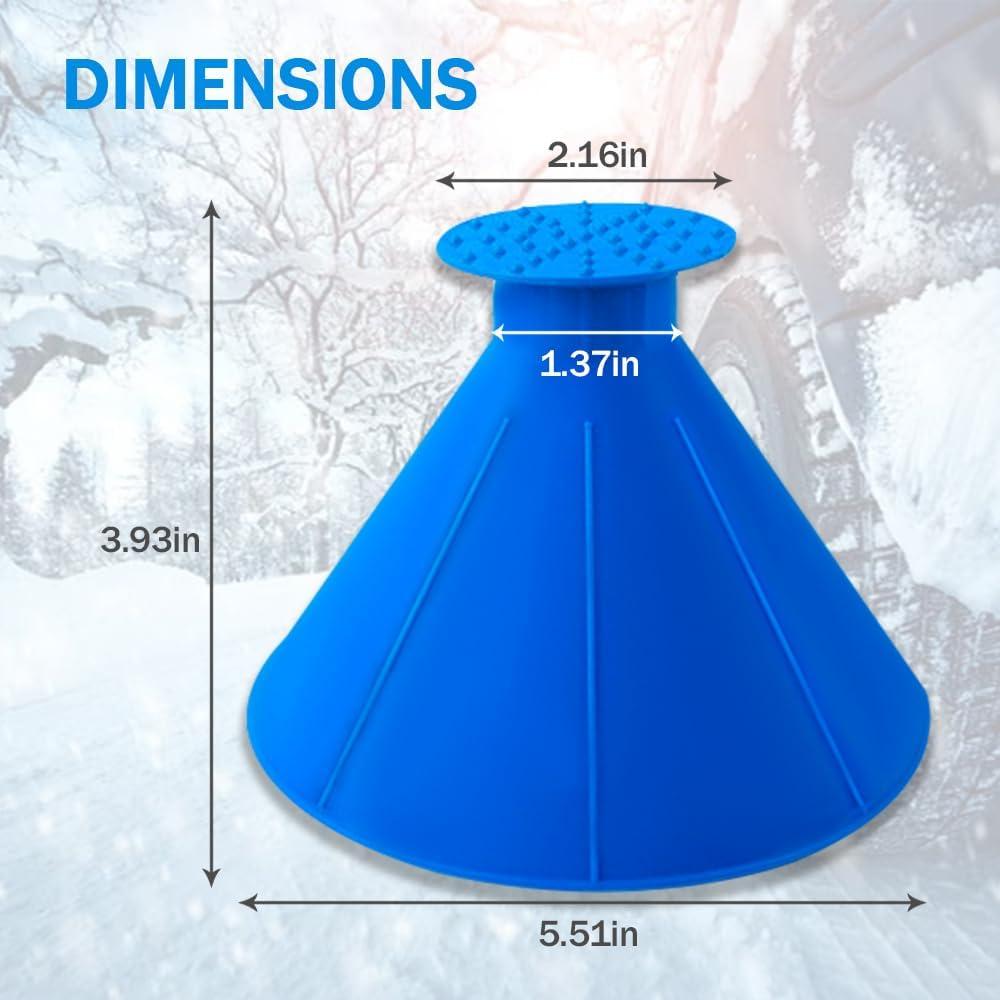 Raspador de Hielo Kutyun para Parabrisas de Coche 2 en 1