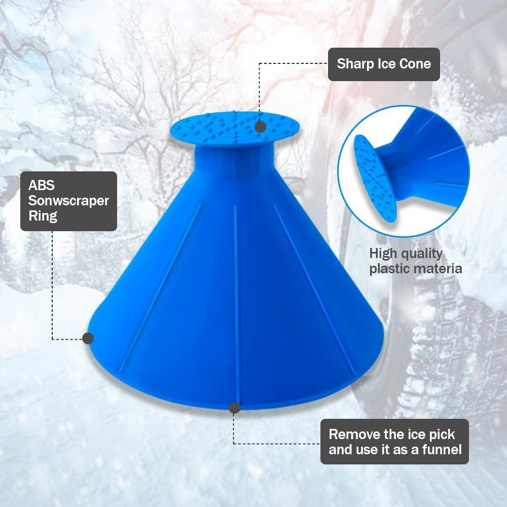 Raspador de Hielo Kutyun para Parabrisas de Coche 2 en 1