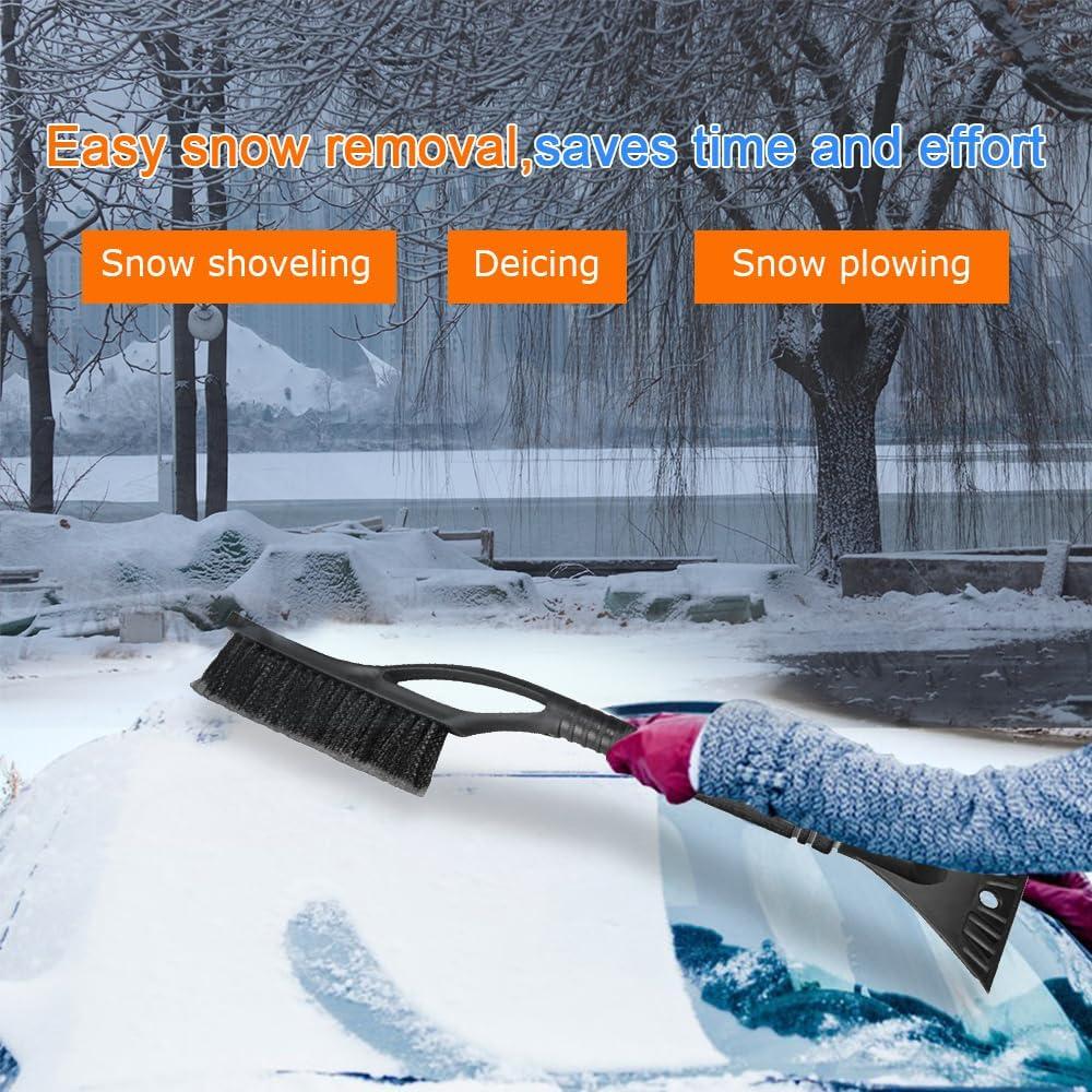 Cepillo de Nieve y Raspador de Hielo CHRYMUM 64cm 2 en 1