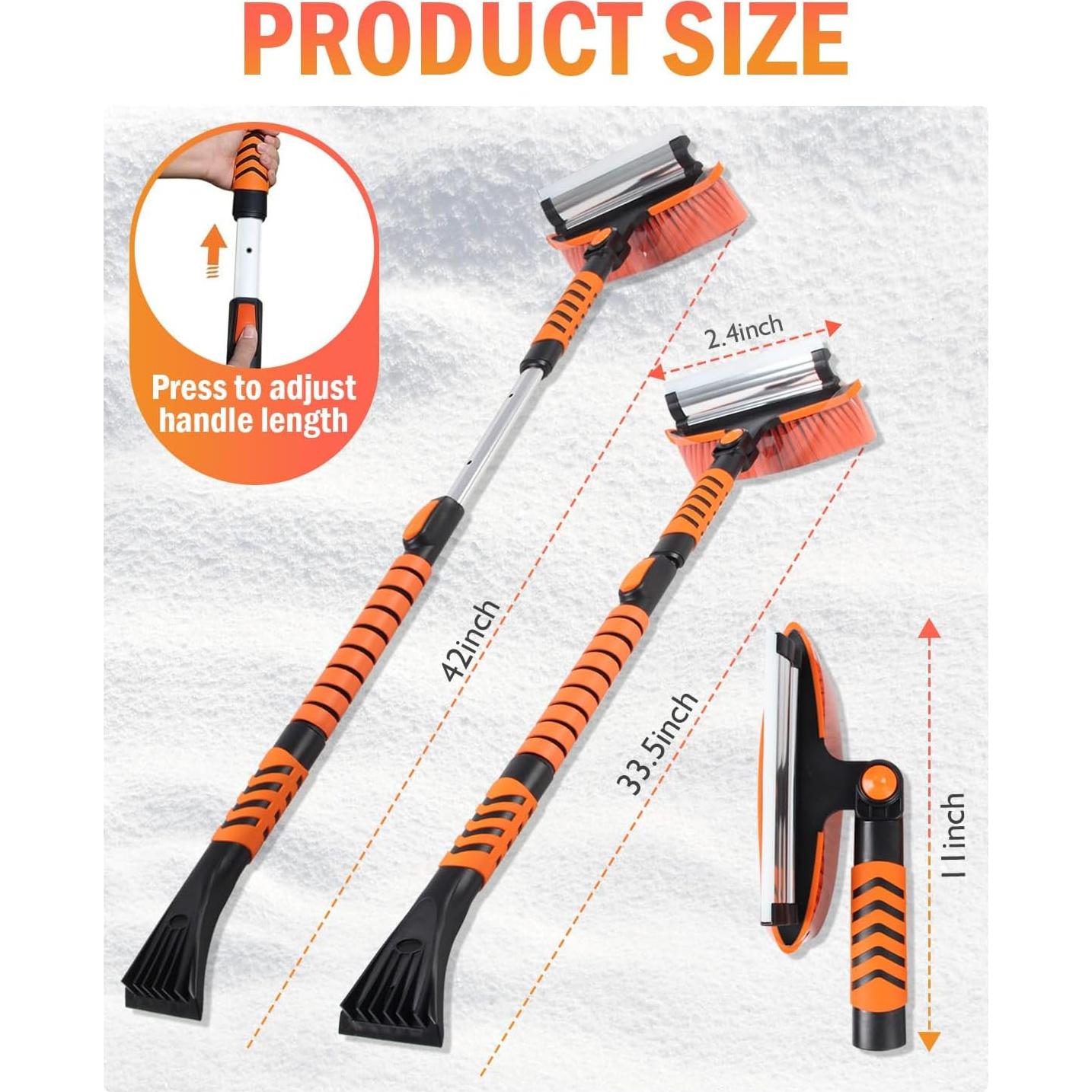 Raspador de Hielo Rantizon Telescópico 3 en 1 109 cm