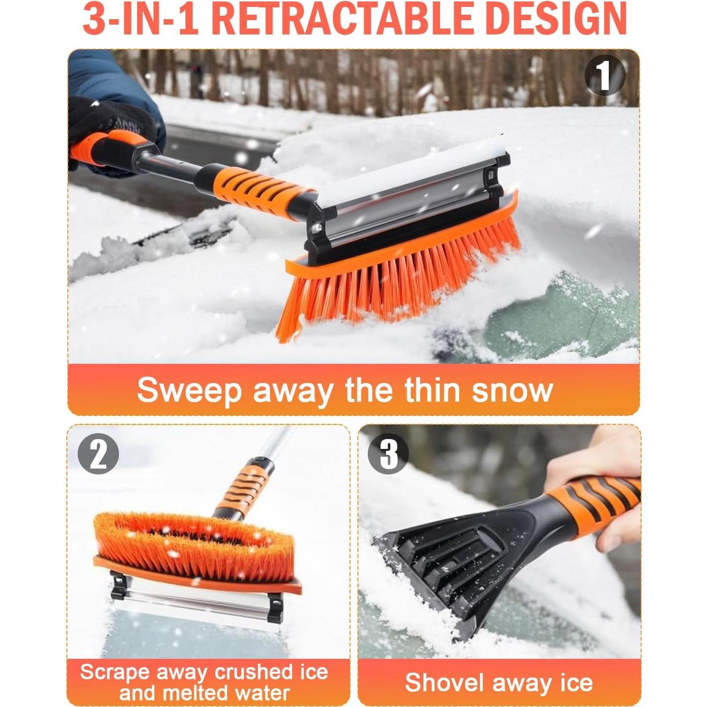 Raspador de Hielo Rantizon Telescópico 3 en 1 109 cm