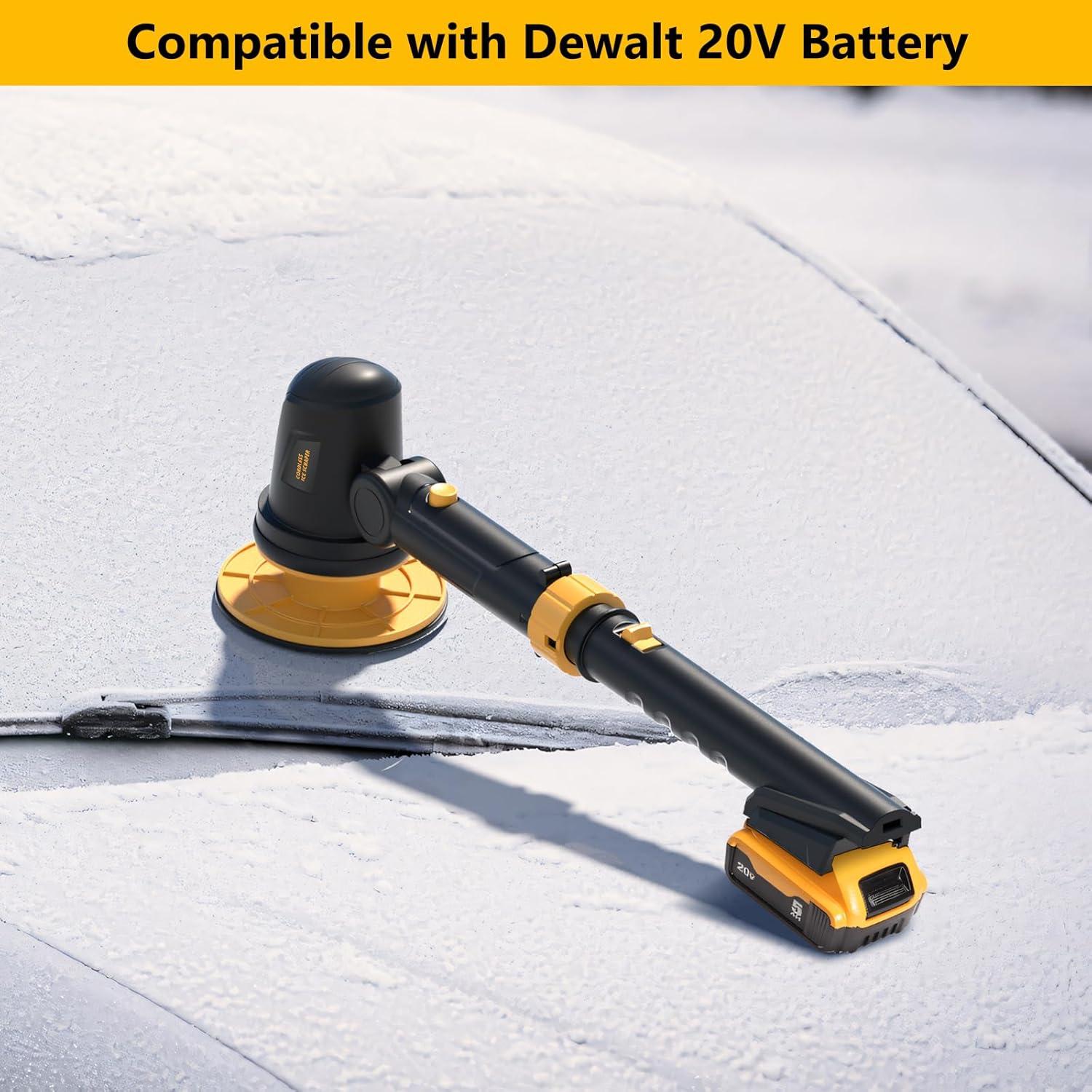 Raspador de Hielo Eléctrico IEBUDA 20V, 1600 RPM, Cabezal Ajustable