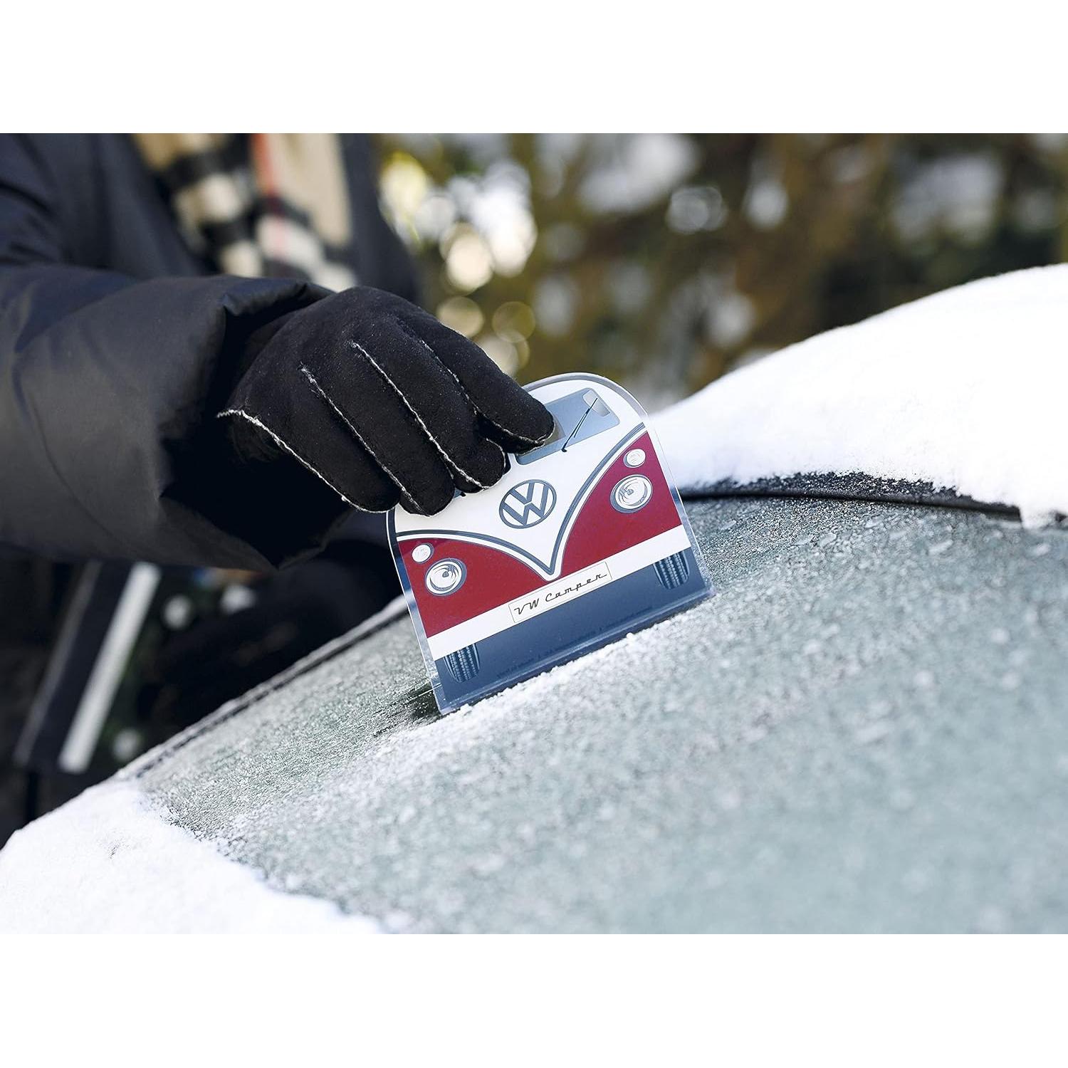 Raspador de Hielo VW T1 Bus Rojo - BRISA 12x15cm