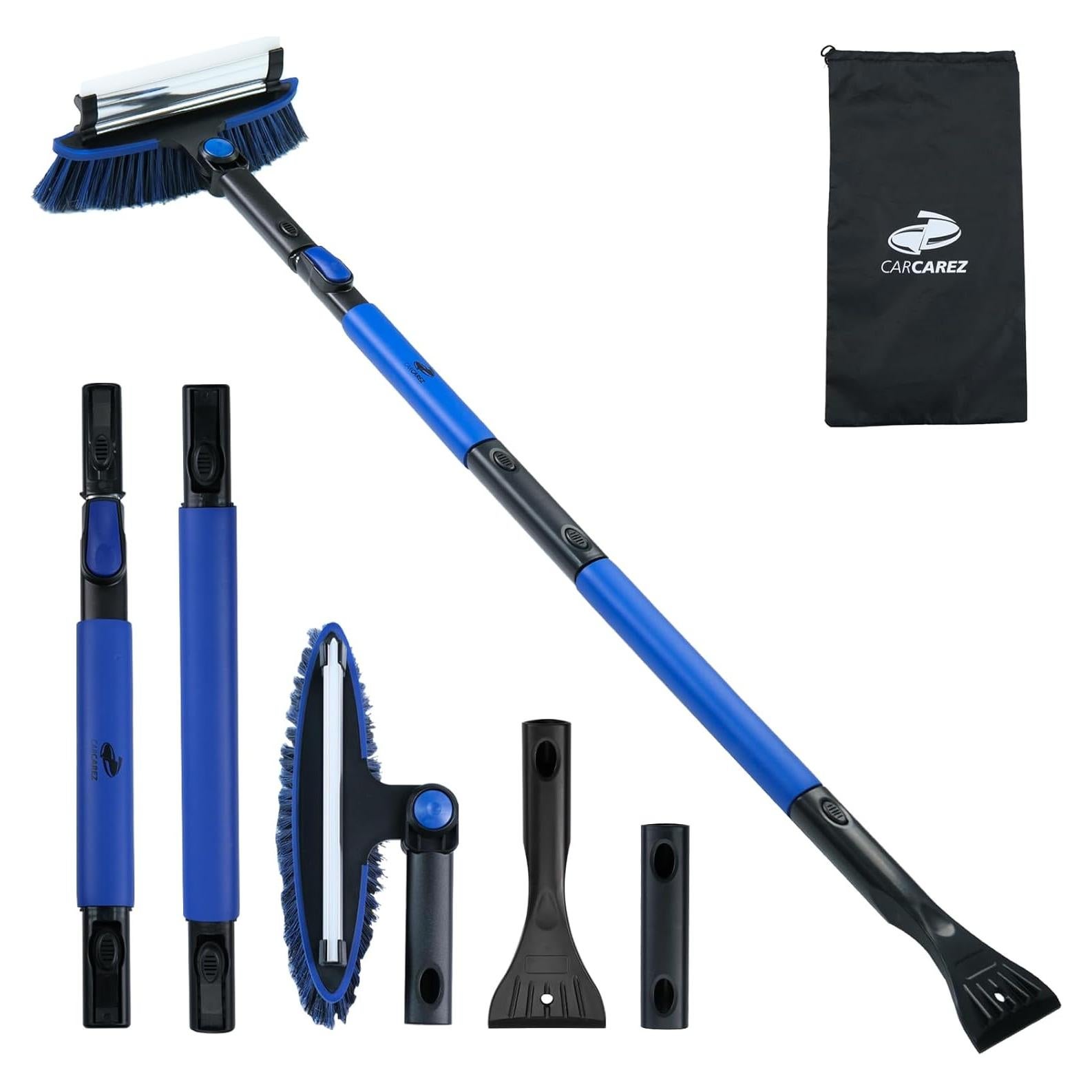 Cepillo de Nieve Extensible CARCAREZ 139.7 cm con Raspador