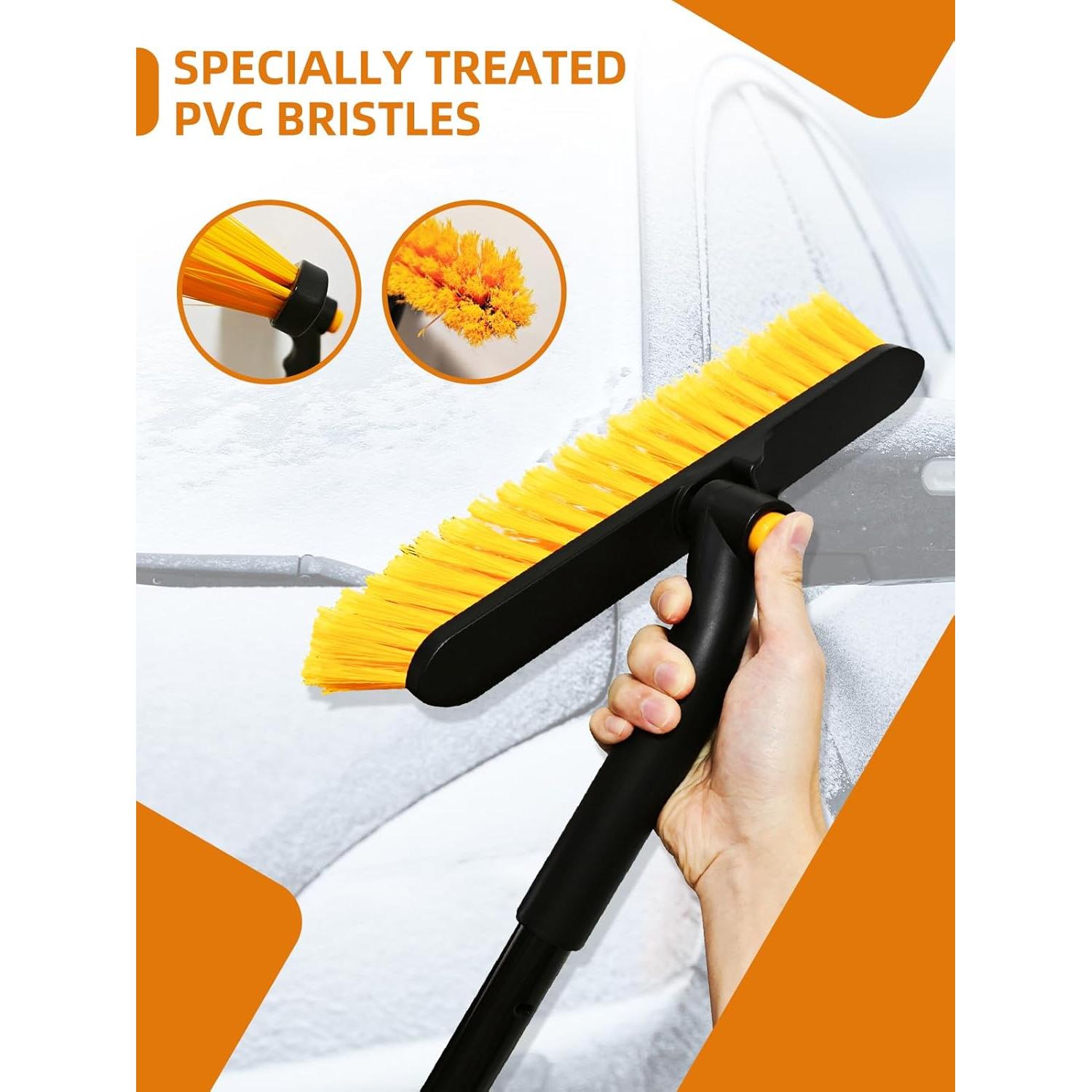 Raspador de Hielo y Cepillo de Nieve Jkapy 44" Extensible