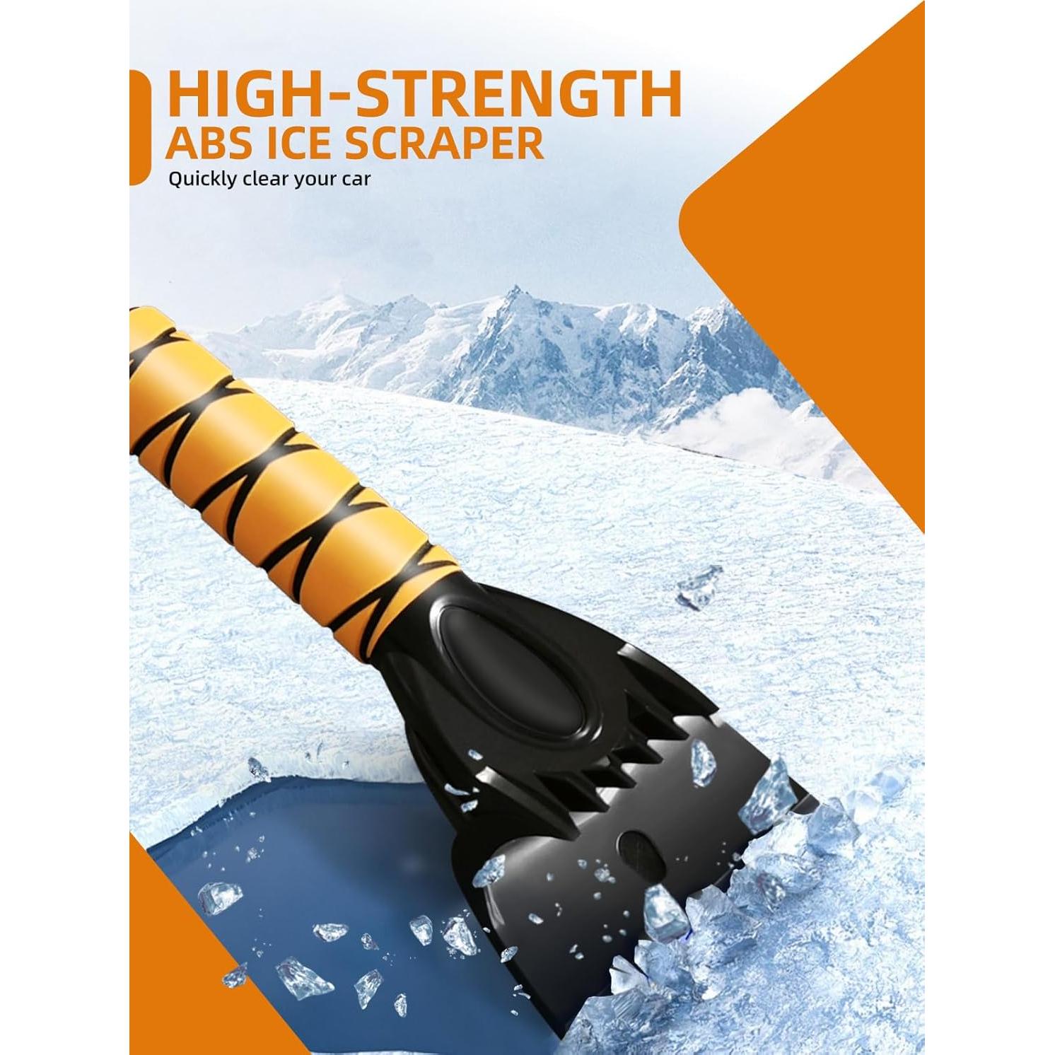 Raspador de Hielo y Cepillo de Nieve Jkapy 44" Extensible