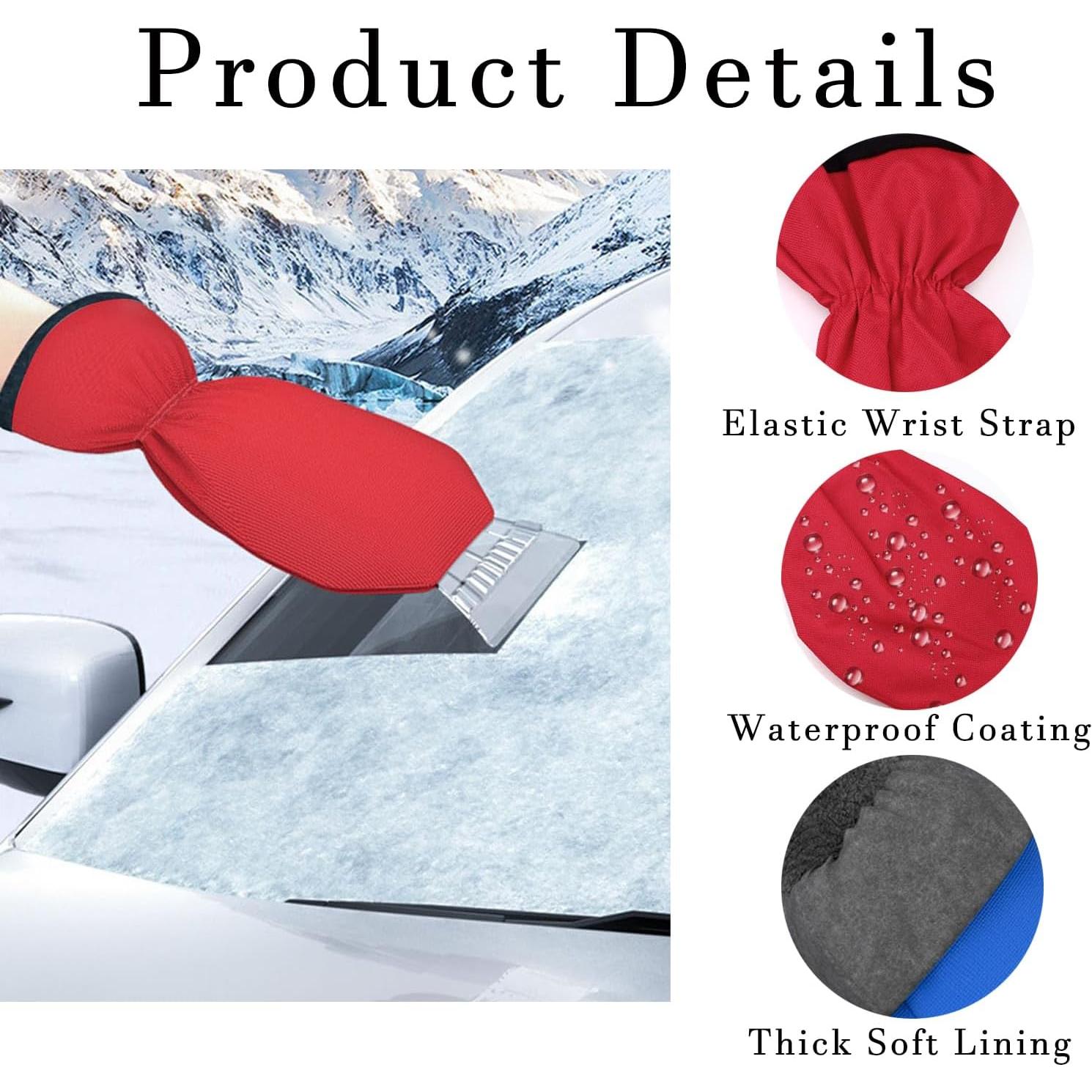 Raspador de Hielo con Guantes Zisqerts Azul - 2 Piezas