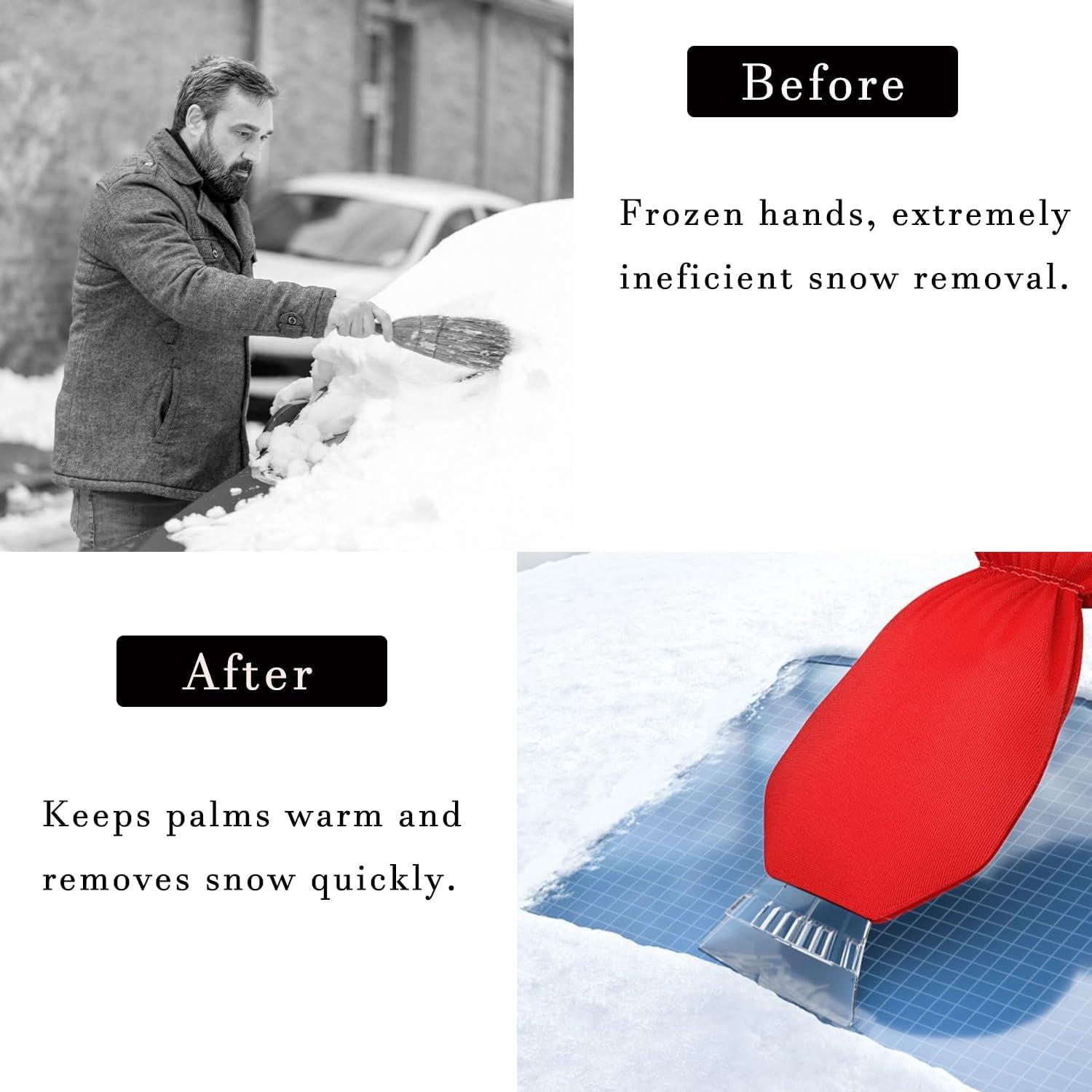 Raspador de Hielo con Guantes Zisqerts Azul - 2 Piezas