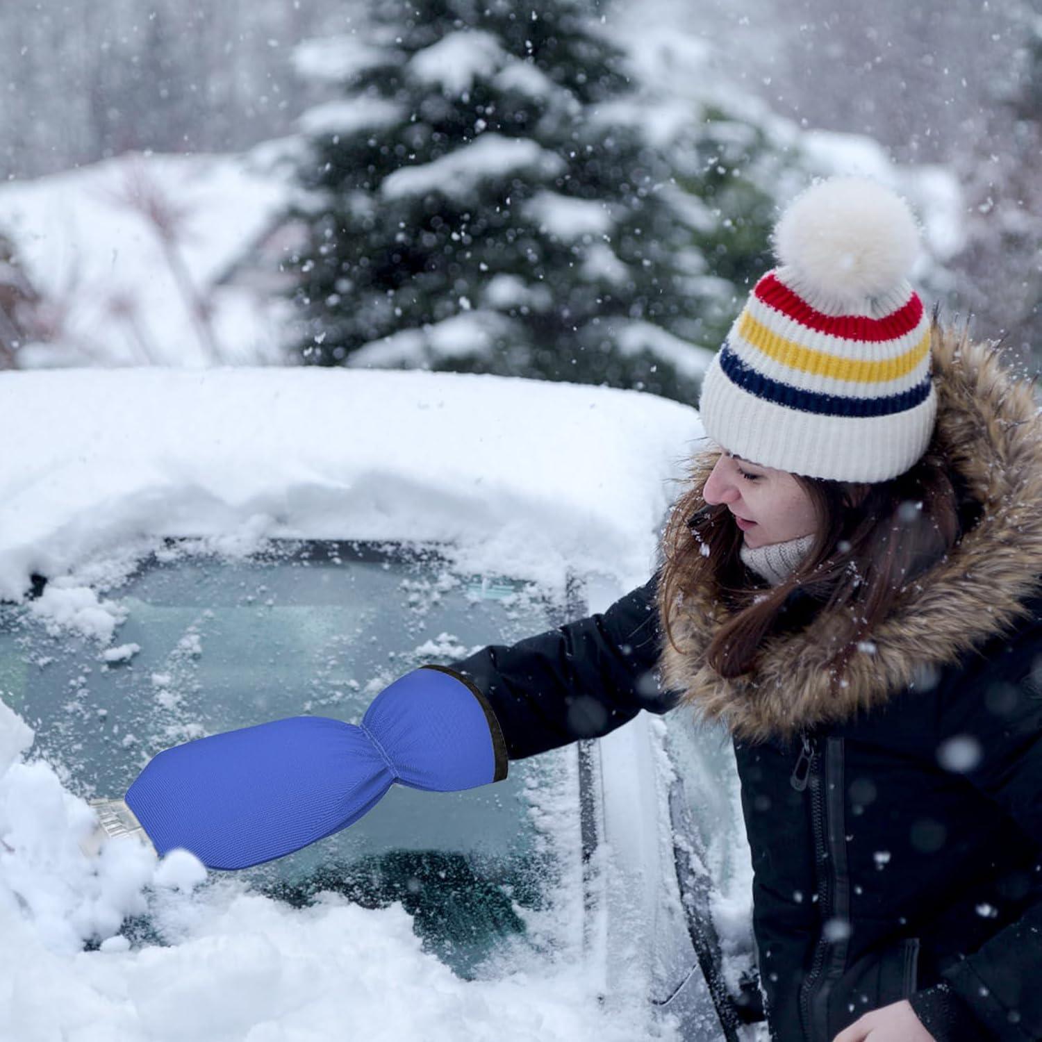 Raspador de Hielo con Guantes Zisqerts Azul - 2 Piezas