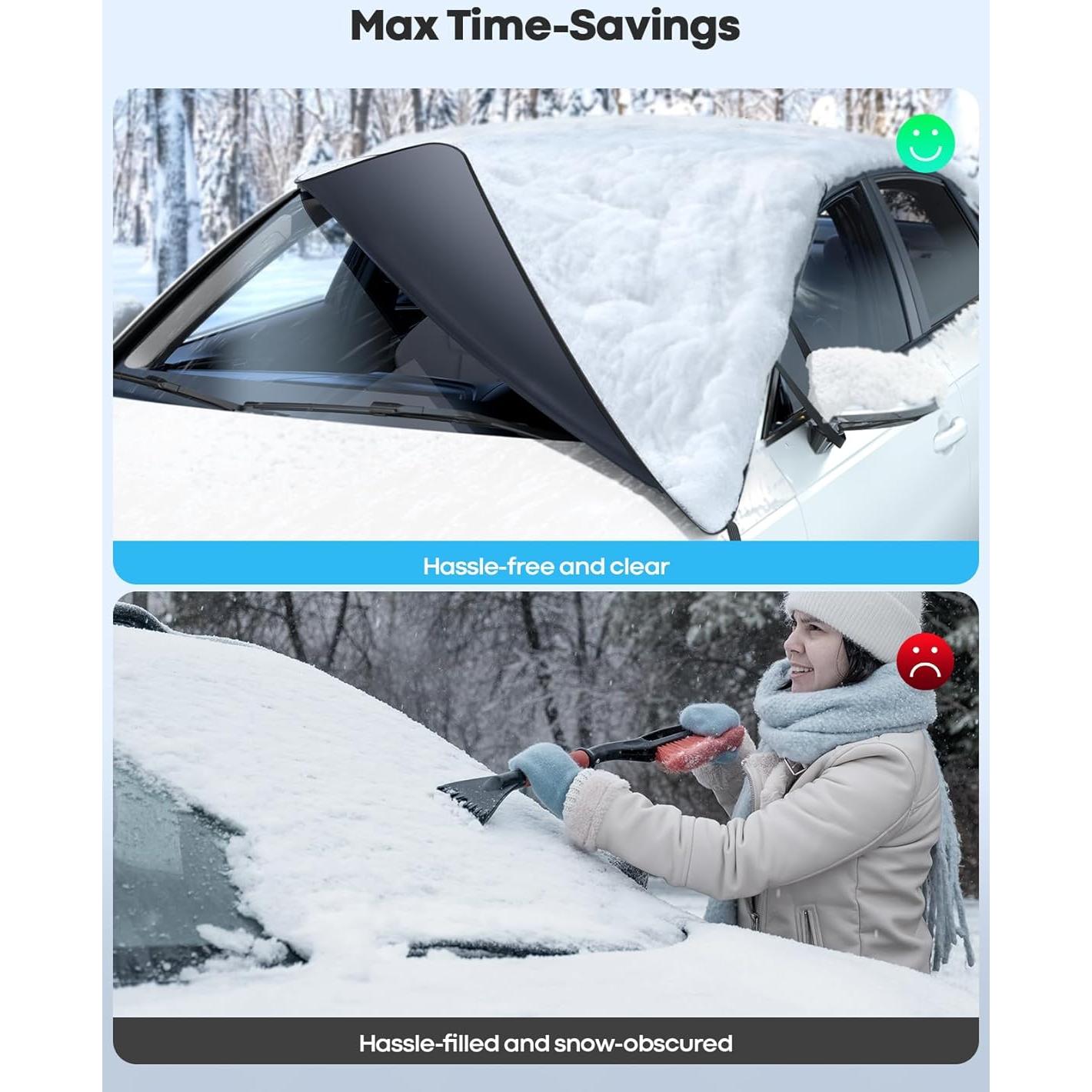 Cubierta de Parabrisas Lamicall para Nieve y Hielo 800D 157.48cm