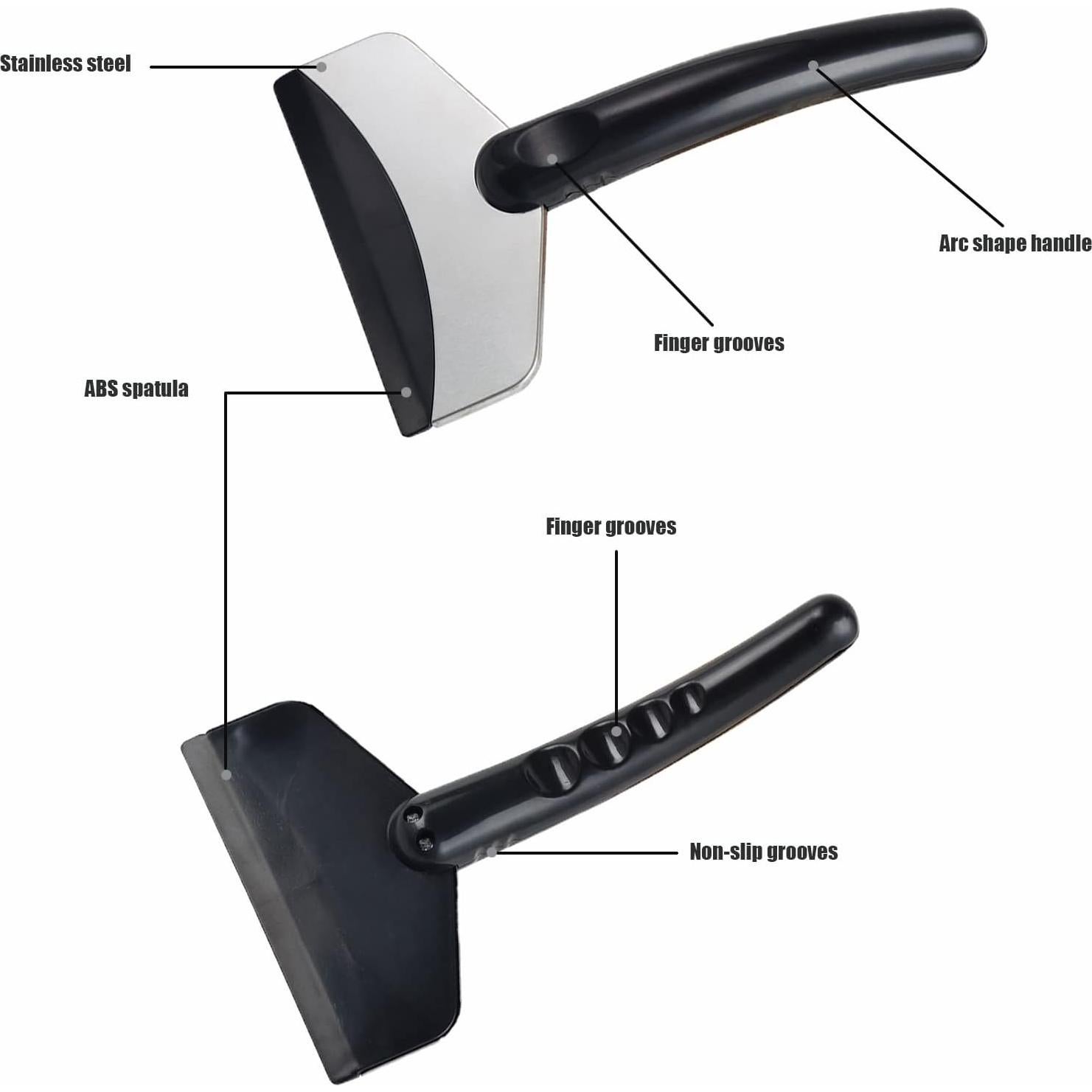 Raspador de Nieve Ceycudy para Parabrisas Compacto x2PCS