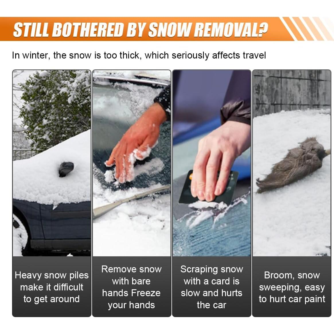 Cepillo de Nieve LHDOS 66.5 cm y Raspador de Hielo para Coche