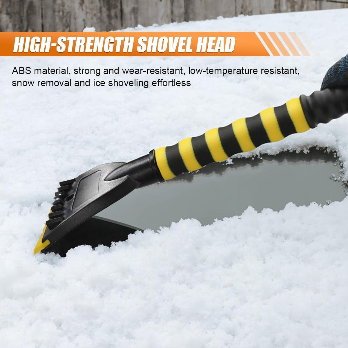 Cepillo de Nieve LHDOS 66.5 cm y Raspador de Hielo para Coche