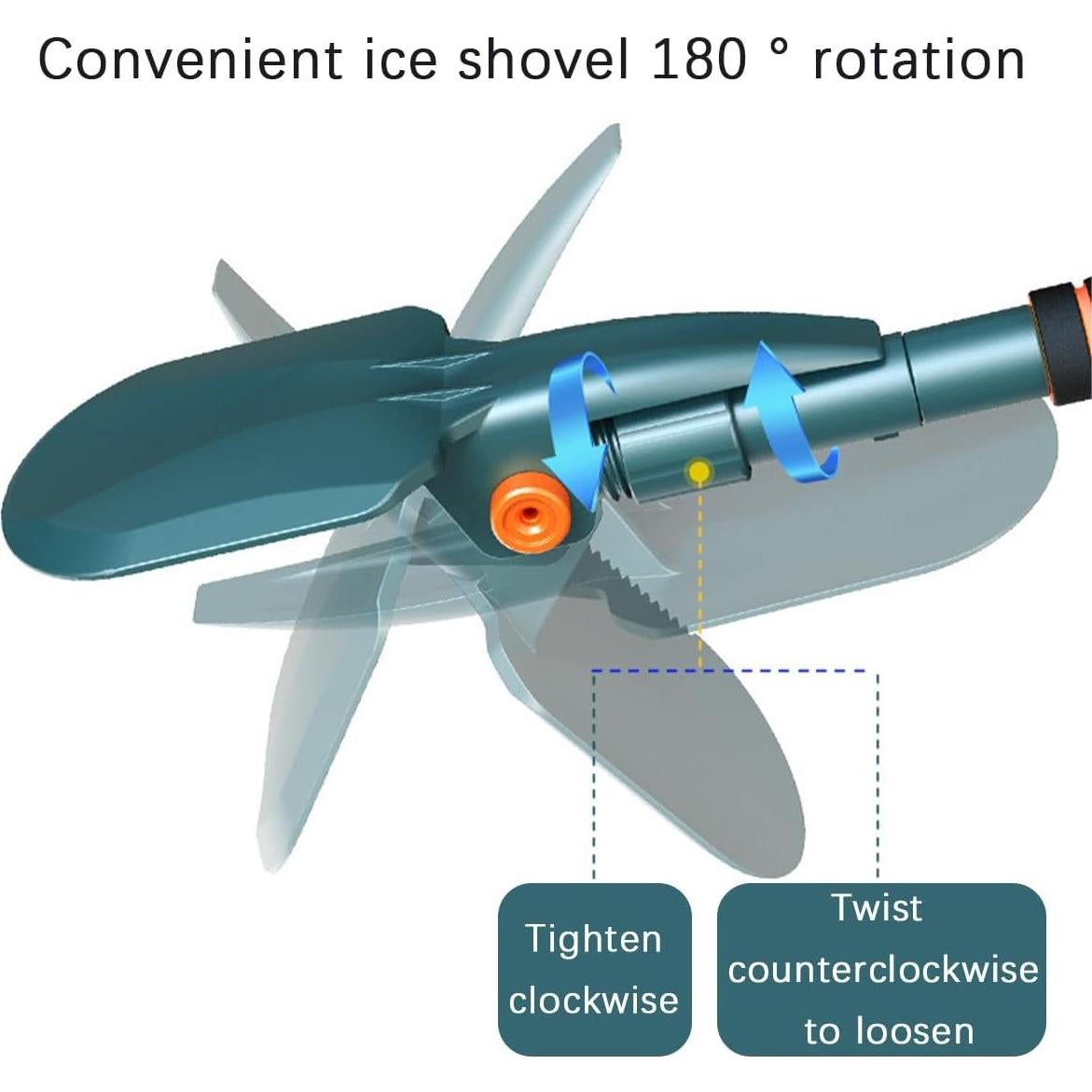 Raspador de Hielo para Automóvil Osilly 94 cm Extensible 3 en 1