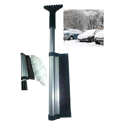 Cepillo de Nieve y Raspador de Hielo Genérico 66cm