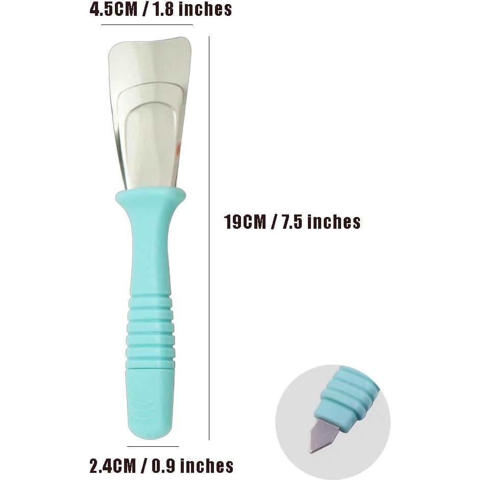 Raspador de Hielo OULIGET Doble Cabeza 2 Piezas Acero Inoxidable