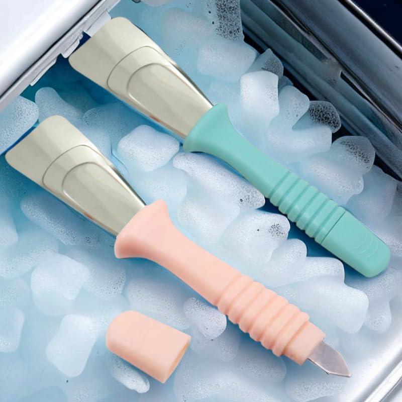 Raspador de Hielo OULIGET Doble Cabeza 2 Piezas Acero Inoxidable