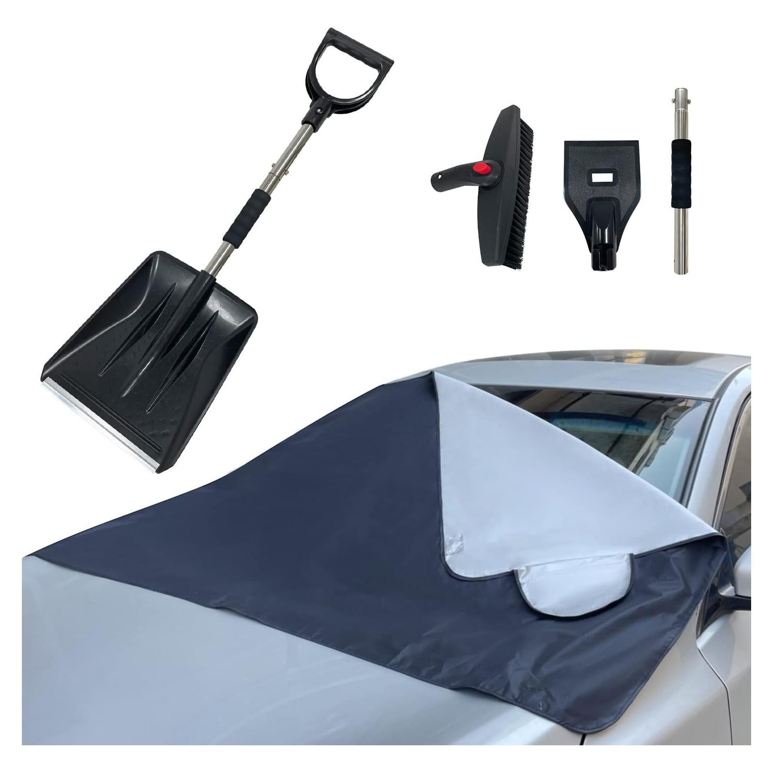 Kit de Cepillo de Nieve Sutekus 3 en 1 con Cubierta para Parabrisas