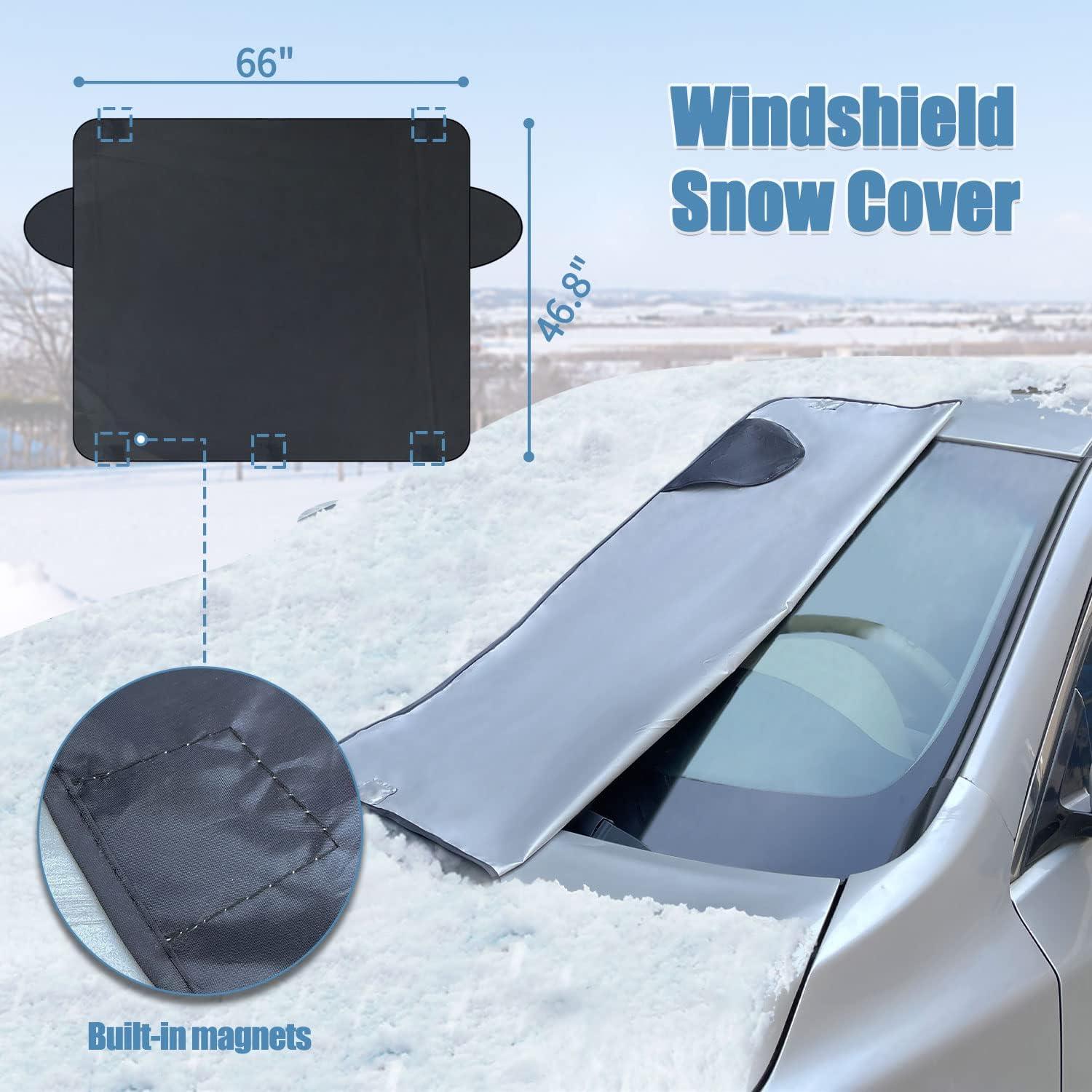 Kit de Cepillo de Nieve Sutekus 3 en 1 con Cubierta para Parabrisas